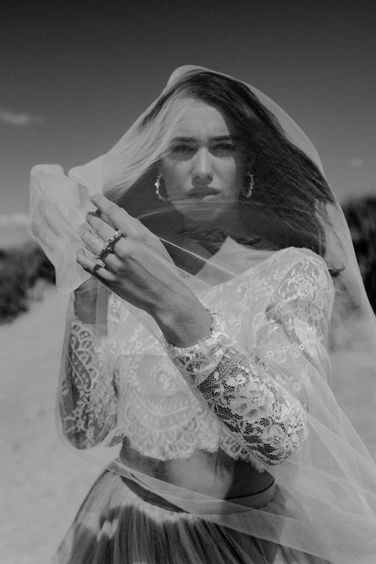 Romantic elegant beach bride 46