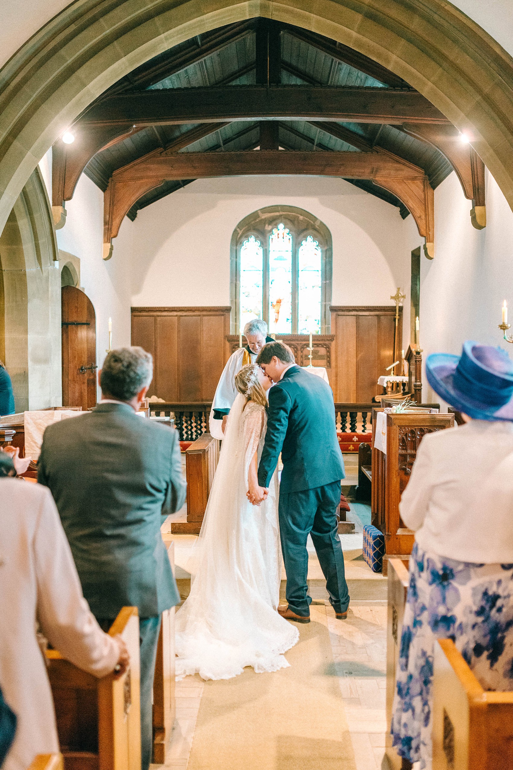 Sunny village Hall wedding North Yorkshire  - A 70's Inspired Bohemian Dress for a Sunny, Spring Village Hall Wedding in North Yorkshire