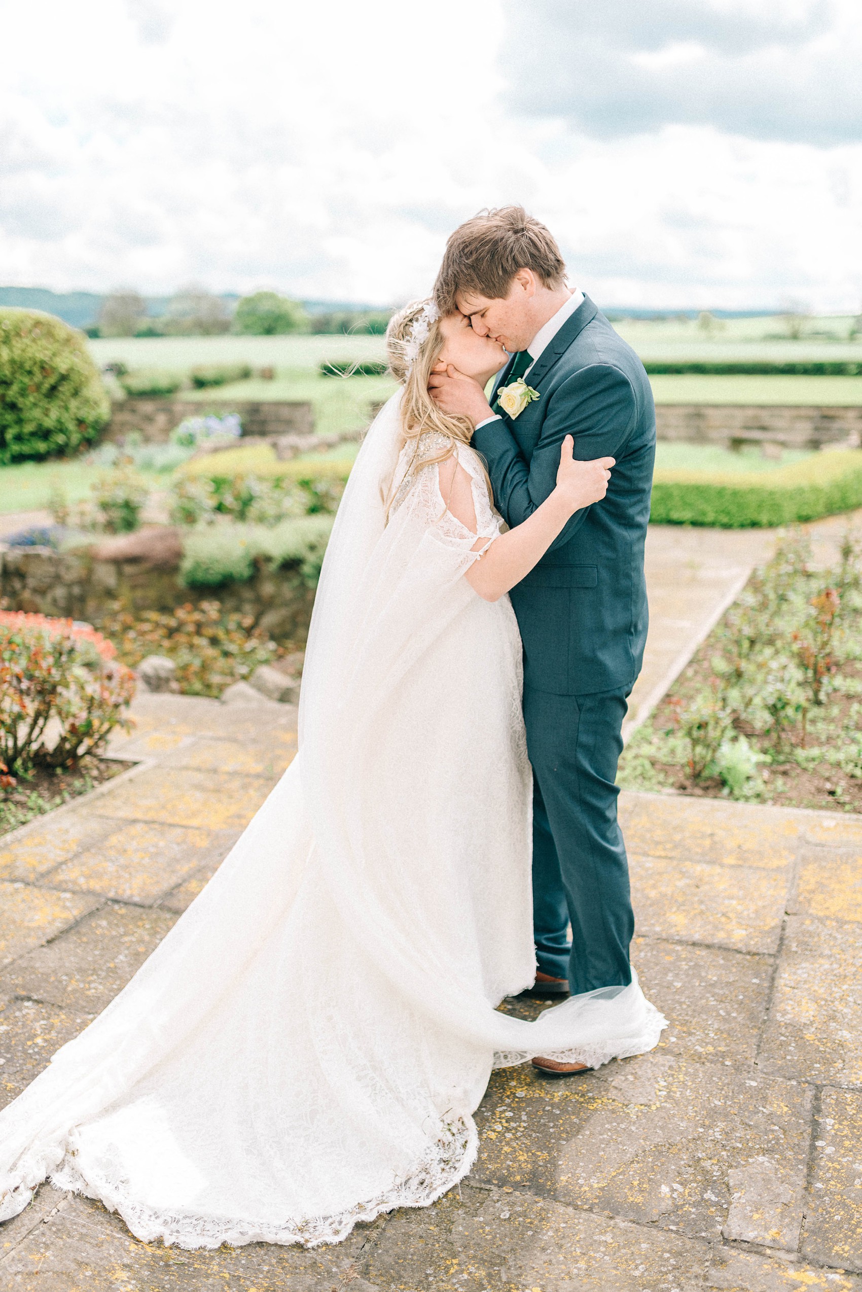 Sunny village Hall wedding North Yorkshire  - A 70's Inspired Bohemian Dress for a Sunny, Spring Village Hall Wedding in North Yorkshire