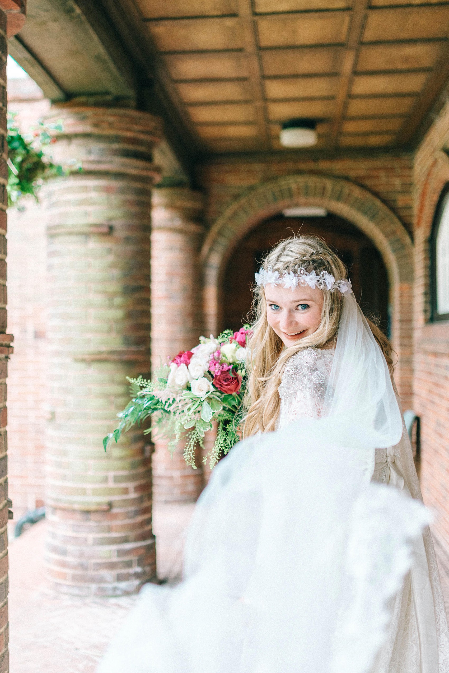 Sunny village Hall wedding North Yorkshire  - A 70's Inspired Bohemian Dress for a Sunny, Spring Village Hall Wedding in North Yorkshire