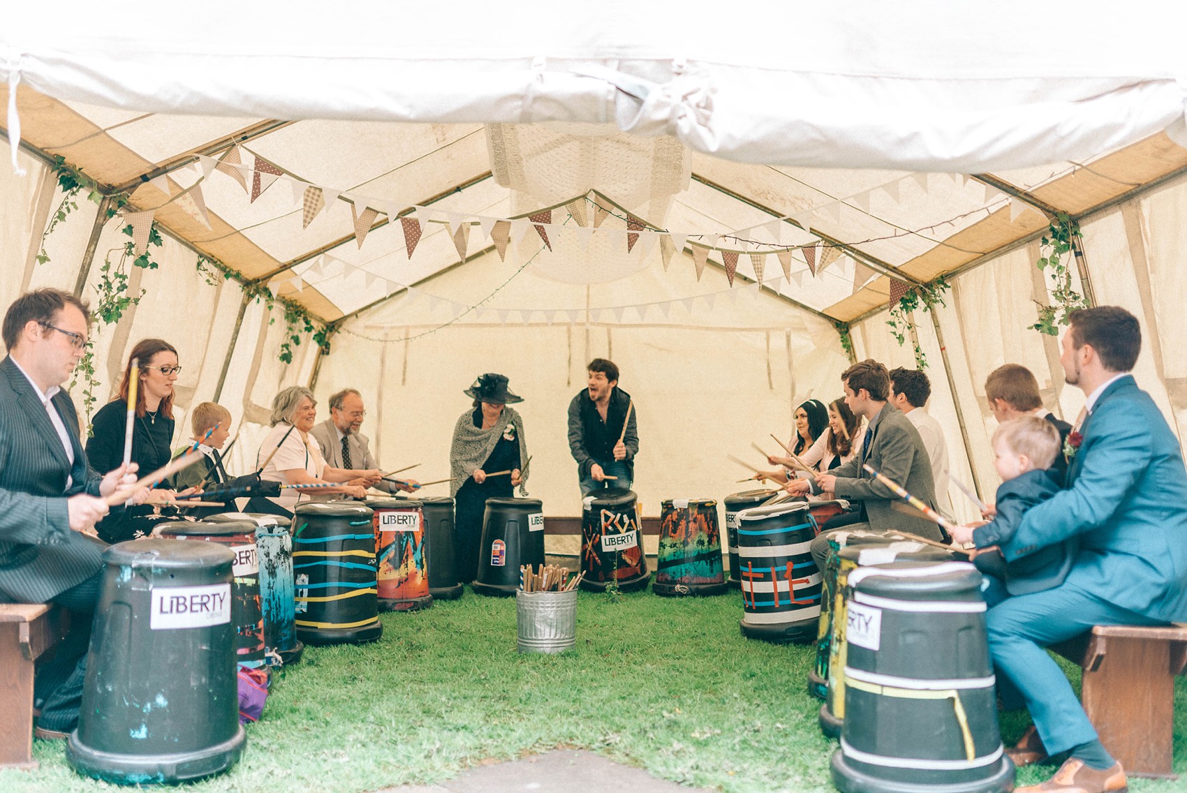 Sunny village Hall wedding North Yorkshire  - A 70's Inspired Bohemian Dress for a Sunny, Spring Village Hall Wedding in North Yorkshire