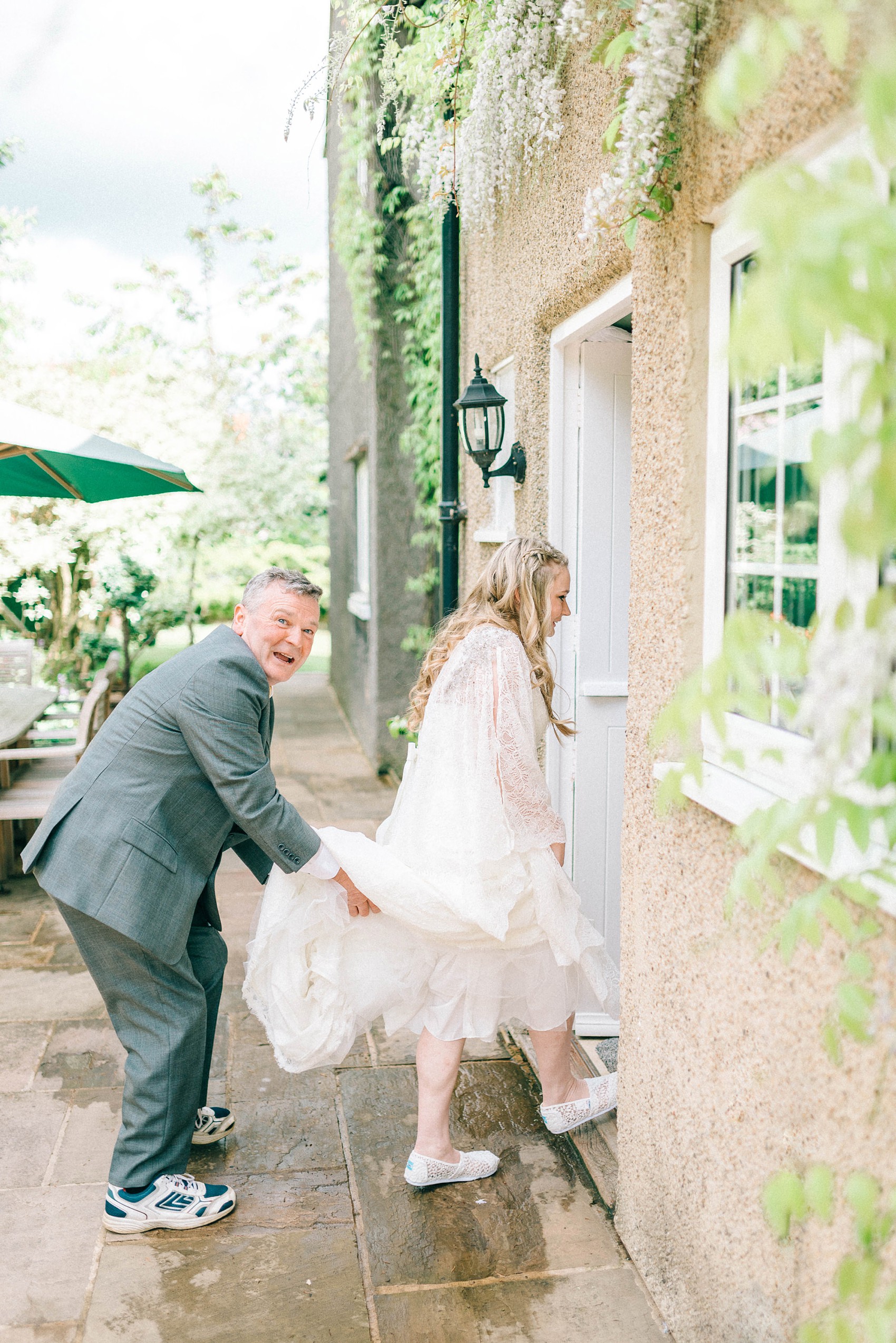 Sunny village Hall wedding North Yorkshire  - A 70's Inspired Bohemian Dress for a Sunny, Spring Village Hall Wedding in North Yorkshire