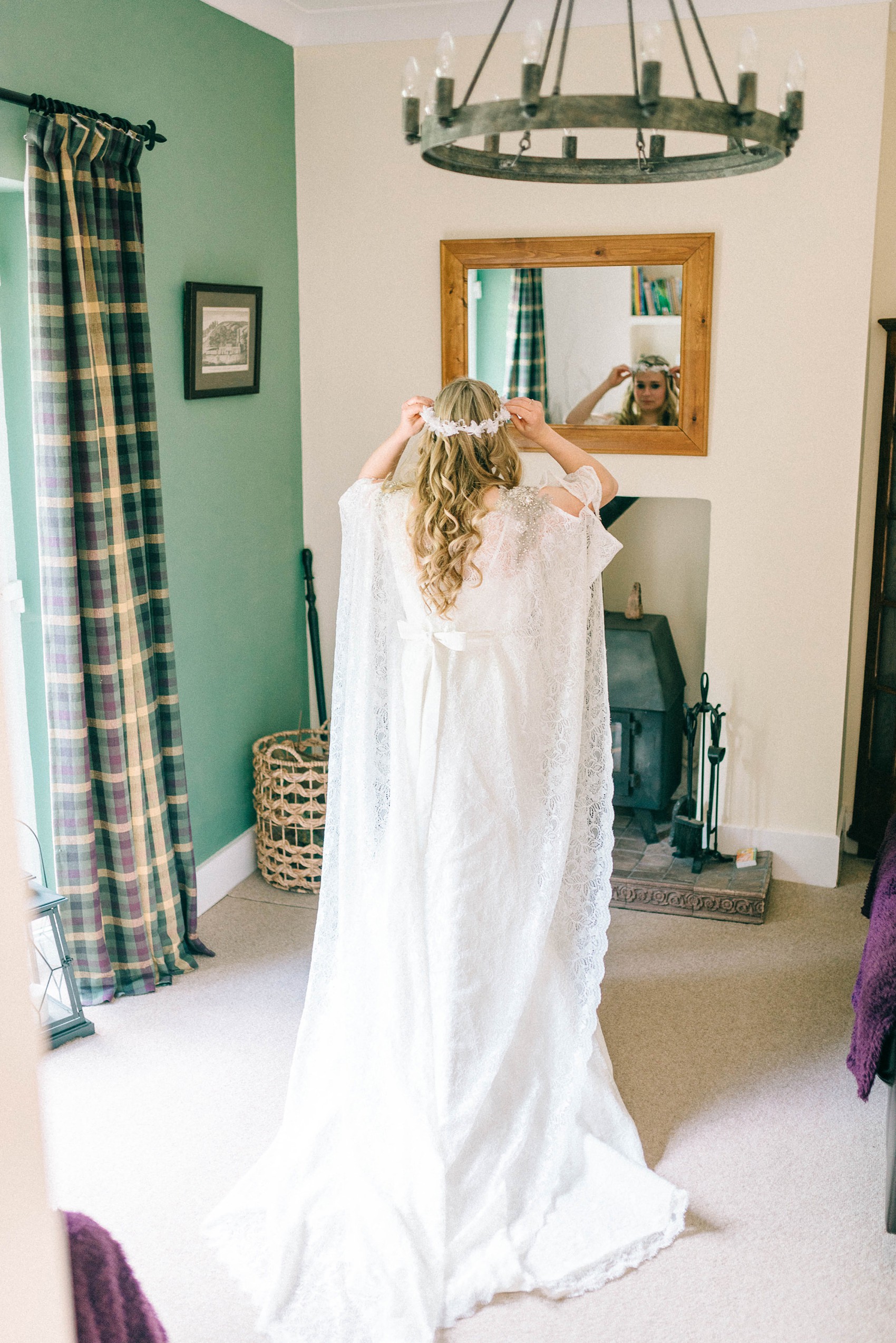 Sunny village Hall wedding North Yorkshire  - A 70's Inspired Bohemian Dress for a Sunny, Spring Village Hall Wedding in North Yorkshire