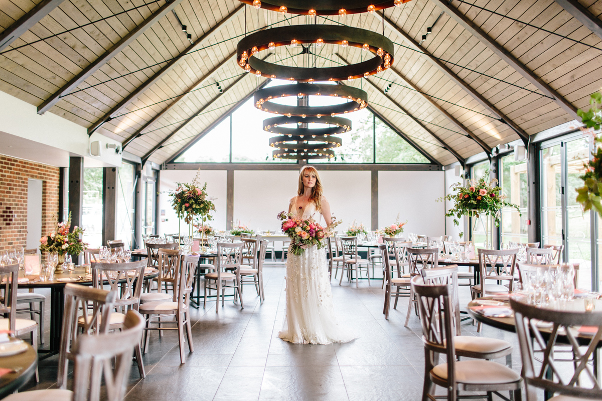 Syrencot wedding venue Wiltshire wild romantic bridal style 116