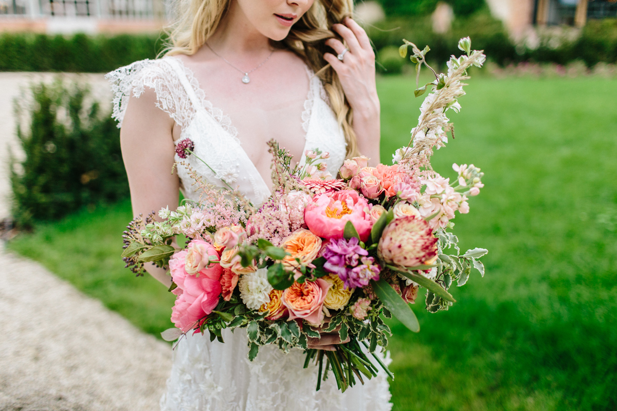 Syrencot wedding venue Wiltshire wild romantic bridal style 156