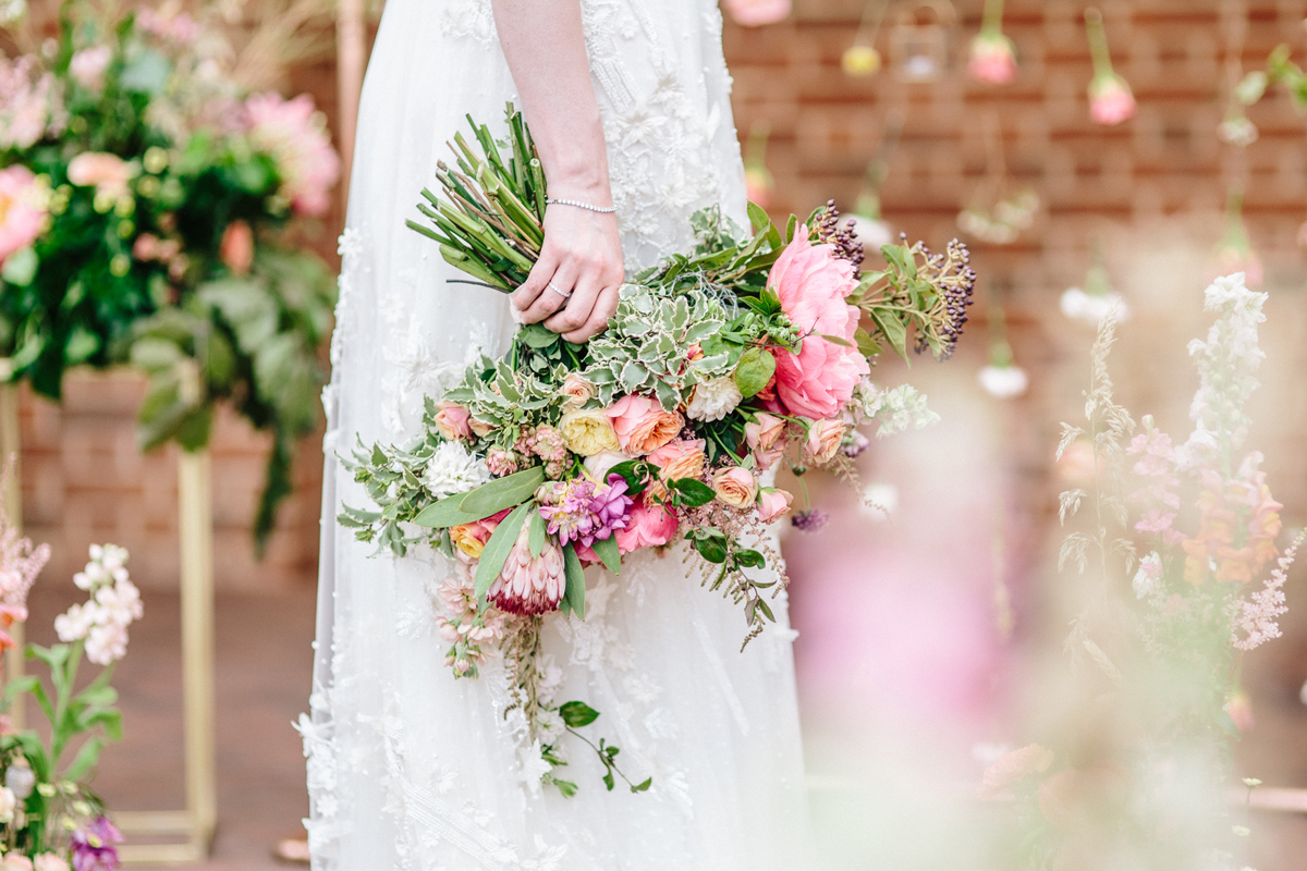 Syrencot wedding venue Wiltshire wild romantic bridal style 174