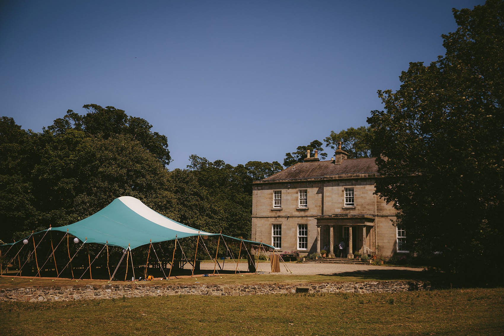  Truvelle bride Bude Hall wedding Durham - A Truvelle Dress + Handmade Veil for an Anglo-American, Festival Inspired Wedding in Northumberland