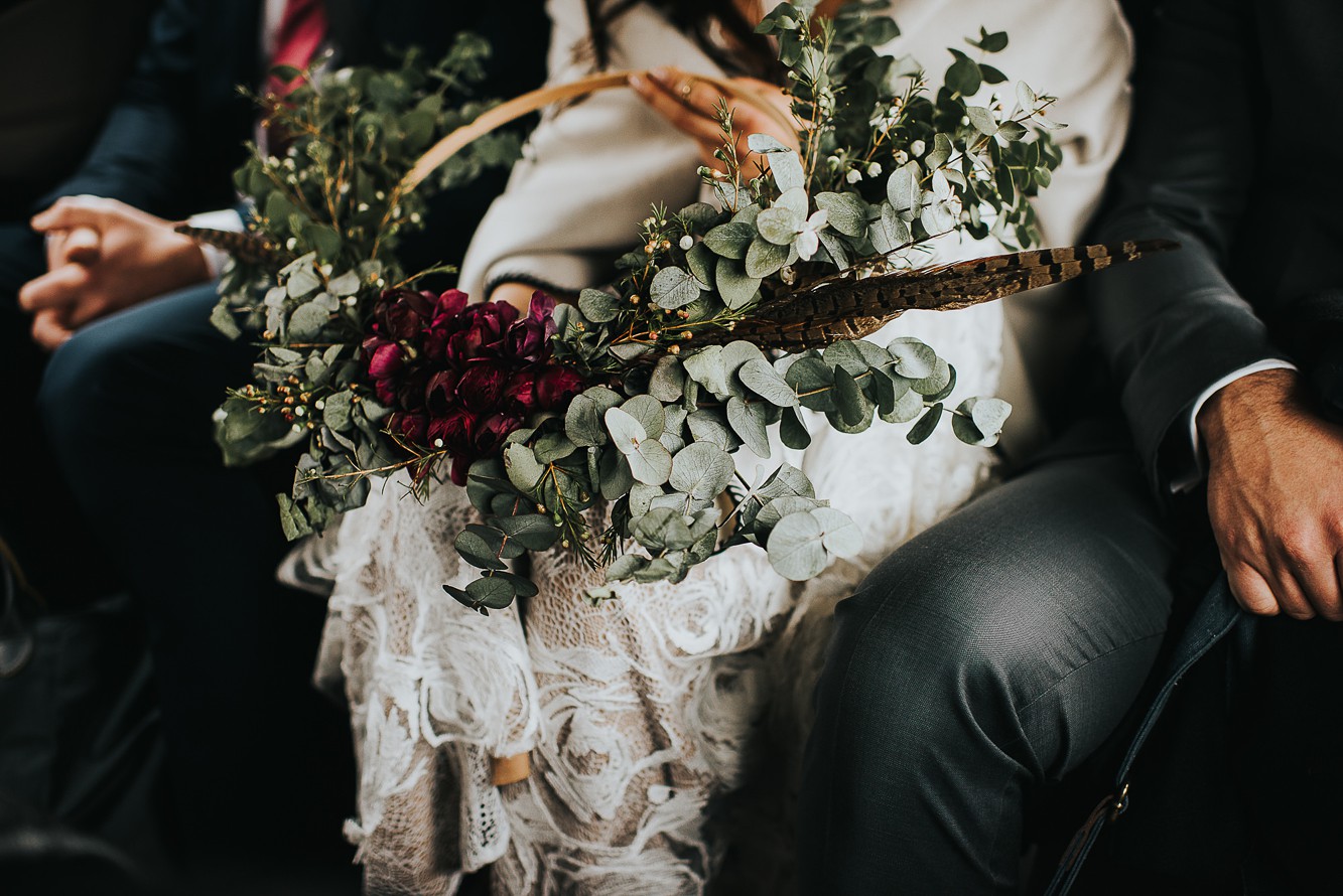 13 Grace Loves Lace bride winter barn wedding