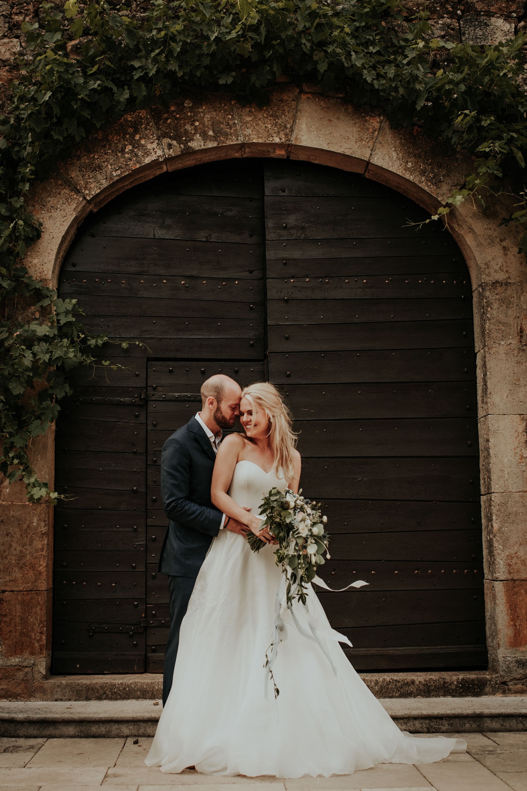  Caroline Castigliano bride French chateau wedding - A Caroline Castigliano Dress for a Timelessly Elegant + Romantic French Château Wedding