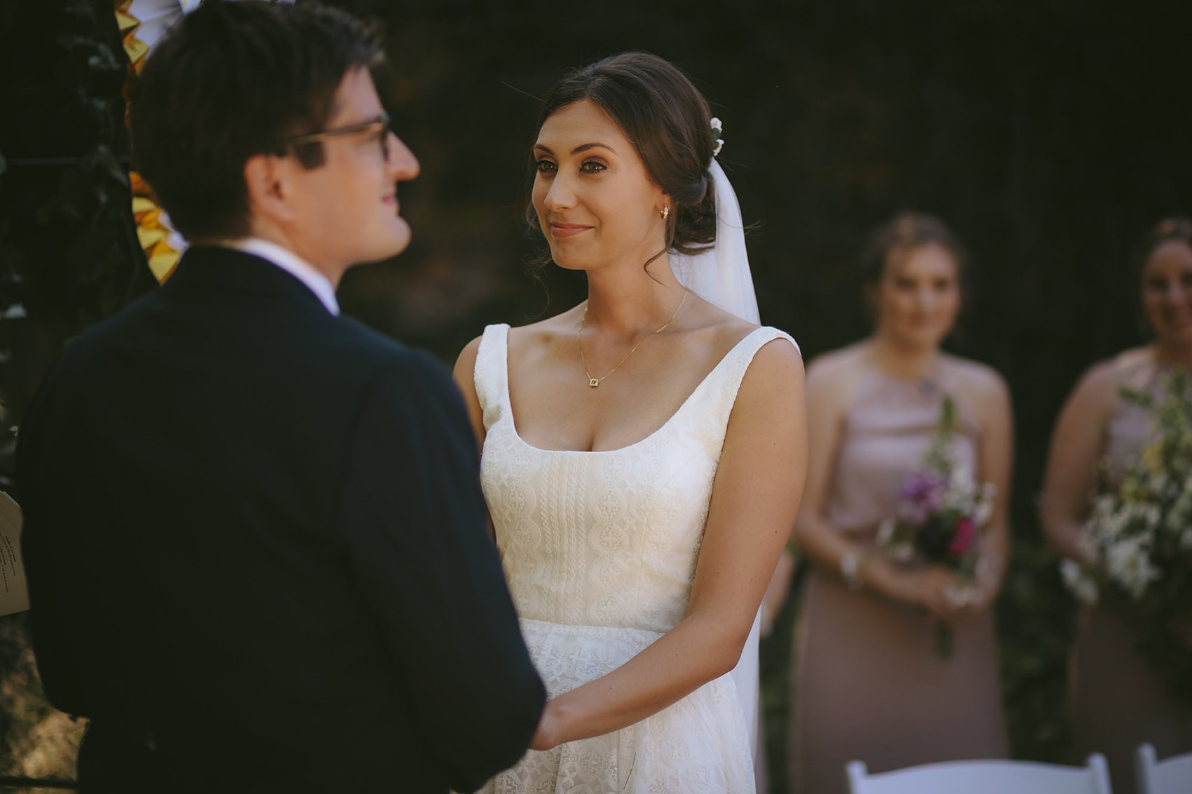  Truvelle bride Bude Hall wedding Durham - A Truvelle Dress + Handmade Veil for an Anglo-American, Festival Inspired Wedding in Northumberland