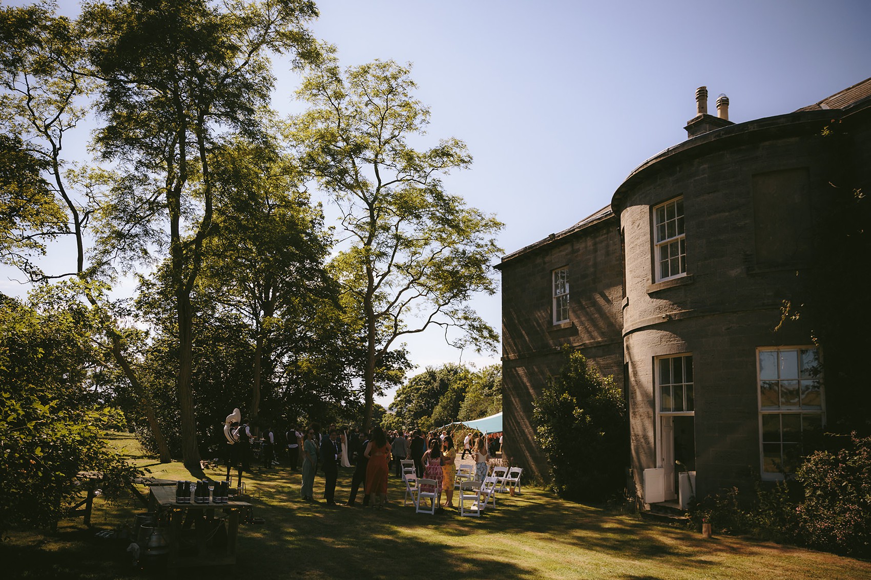  Truvelle bride Bude Hall wedding Durham - A Truvelle Dress + Handmade Veil for an Anglo-American, Festival Inspired Wedding in Northumberland