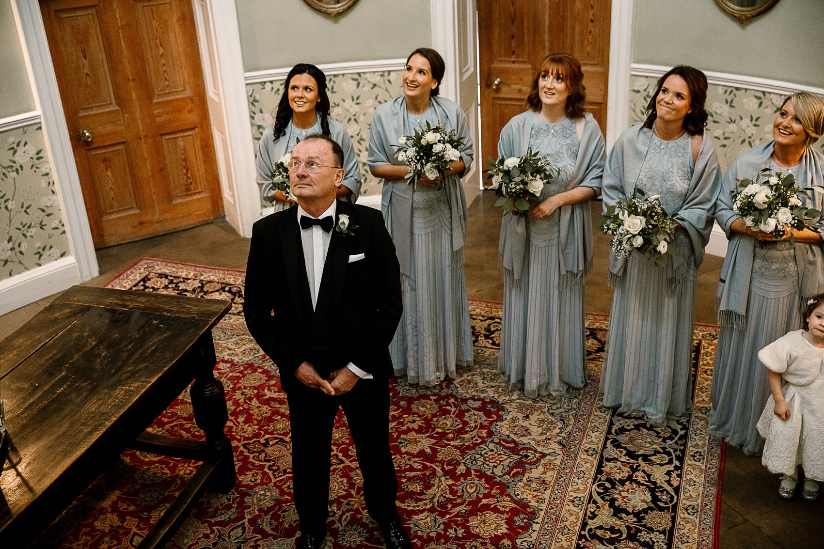 21 Caroline Castigliano bride black tie wedding
