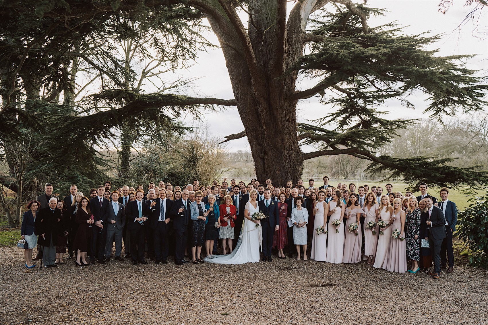 25 Mademoiselle de Guise dress candlelit festive wedding