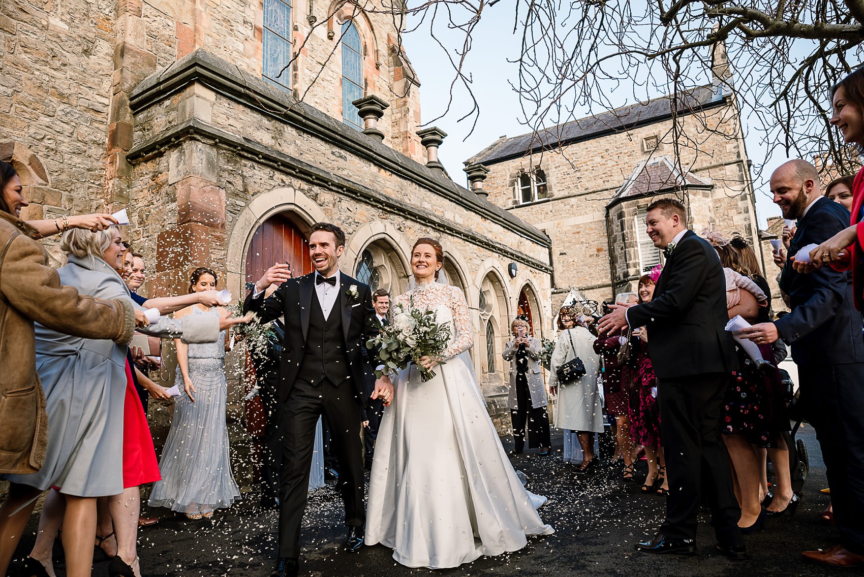 27 Caroline Castigliano bride black tie wedding