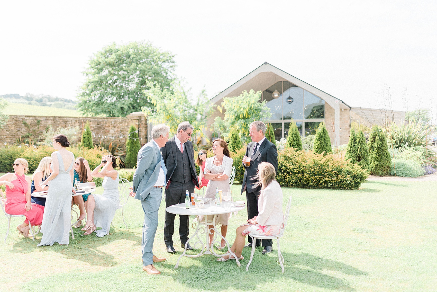  Pronovias modern dress Yorkshire wedding - A Pronovias Dress Embroidered with Forget-me-nots for an Italian Inspired, Flower-Filled Spring Wedding in Yorkshire