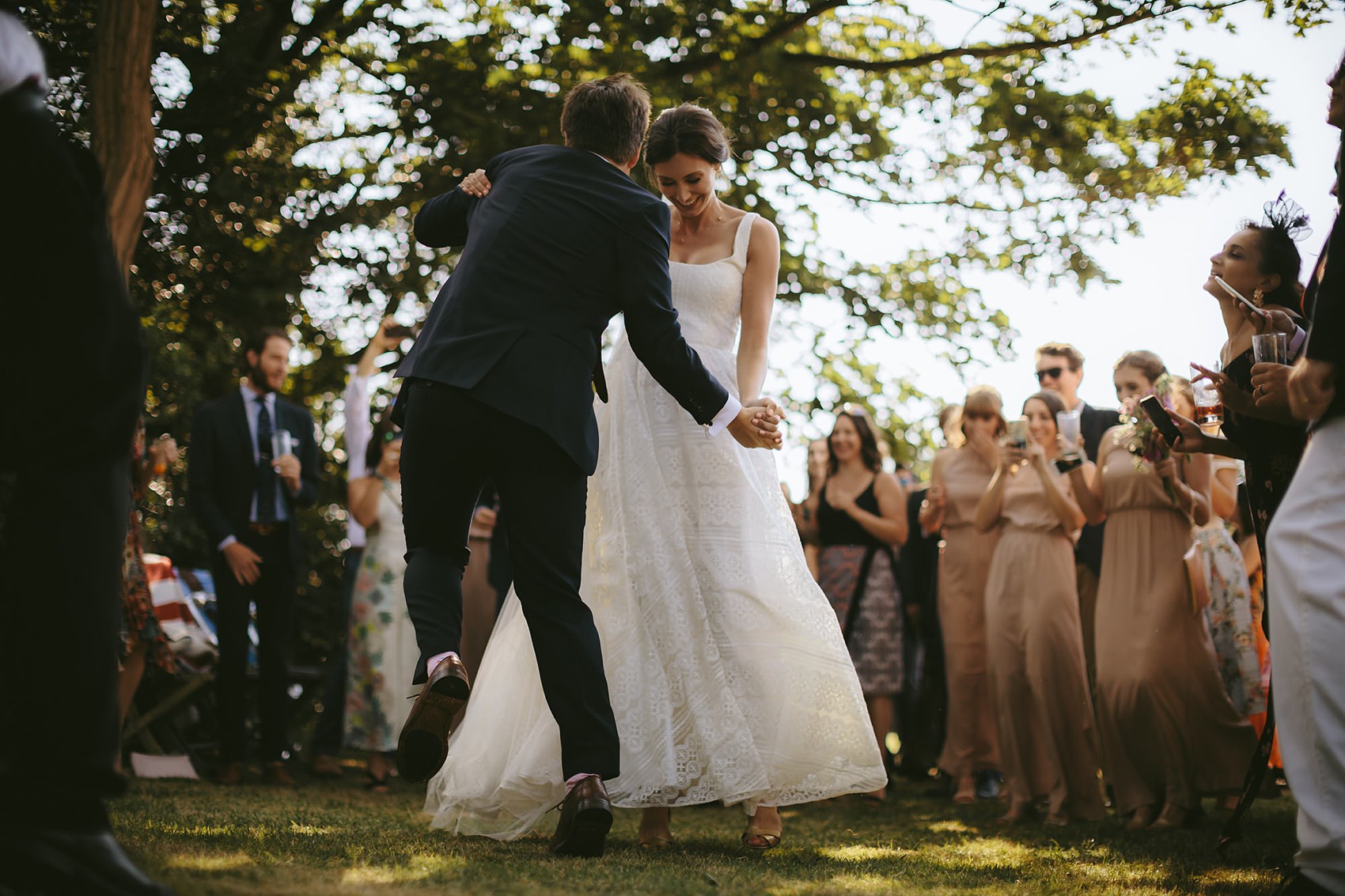  Truvelle bride Bude Hall wedding Durham - A Truvelle Dress + Handmade Veil for an Anglo-American, Festival Inspired Wedding in Northumberland