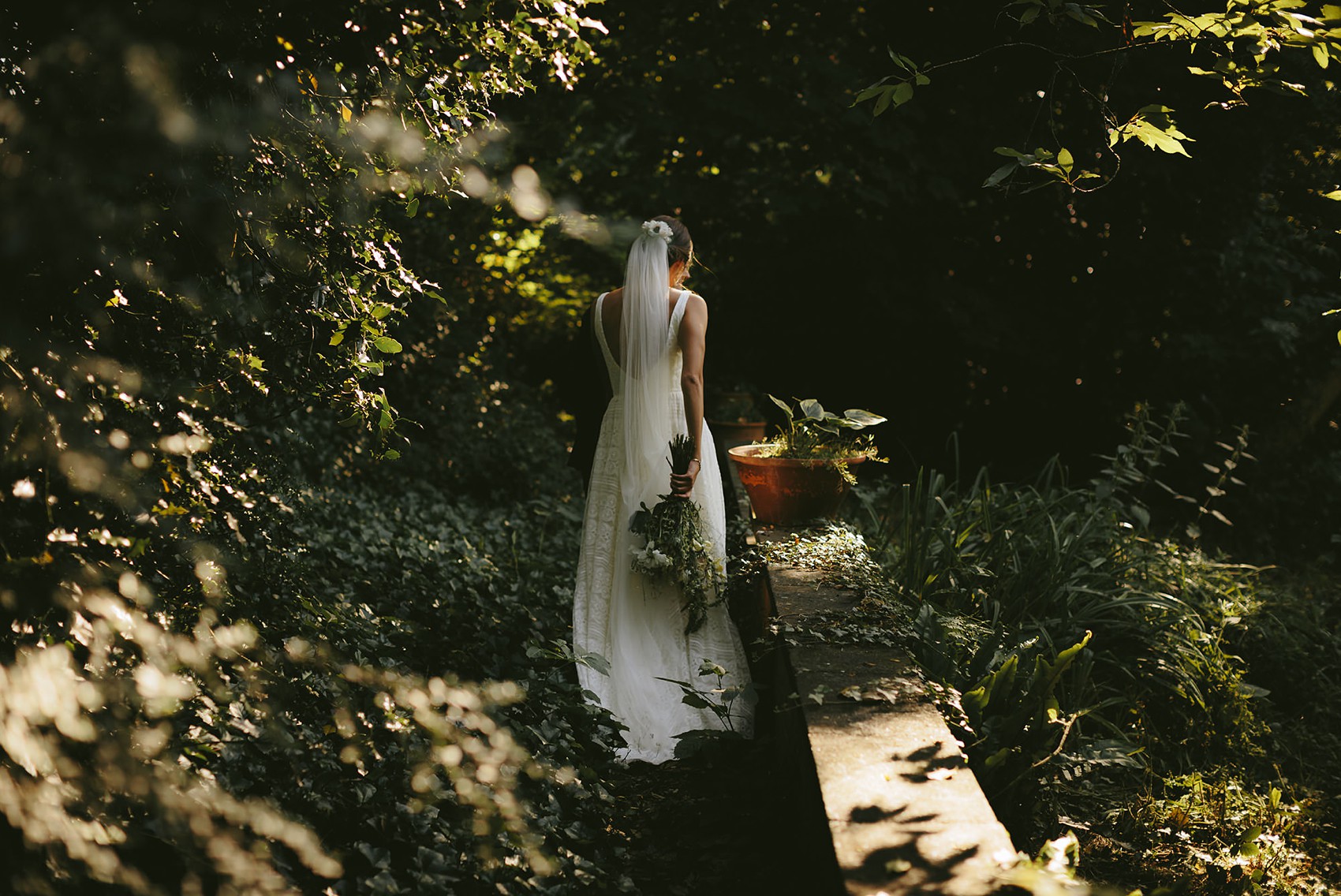 31 Truvelle bride Bude Hall wedding Durham - A Truvelle Dress + Handmade Veil for an Anglo-American, Festival Inspired Wedding in Northumberland 31 Truvelle bride Bude Hall wedding Durham