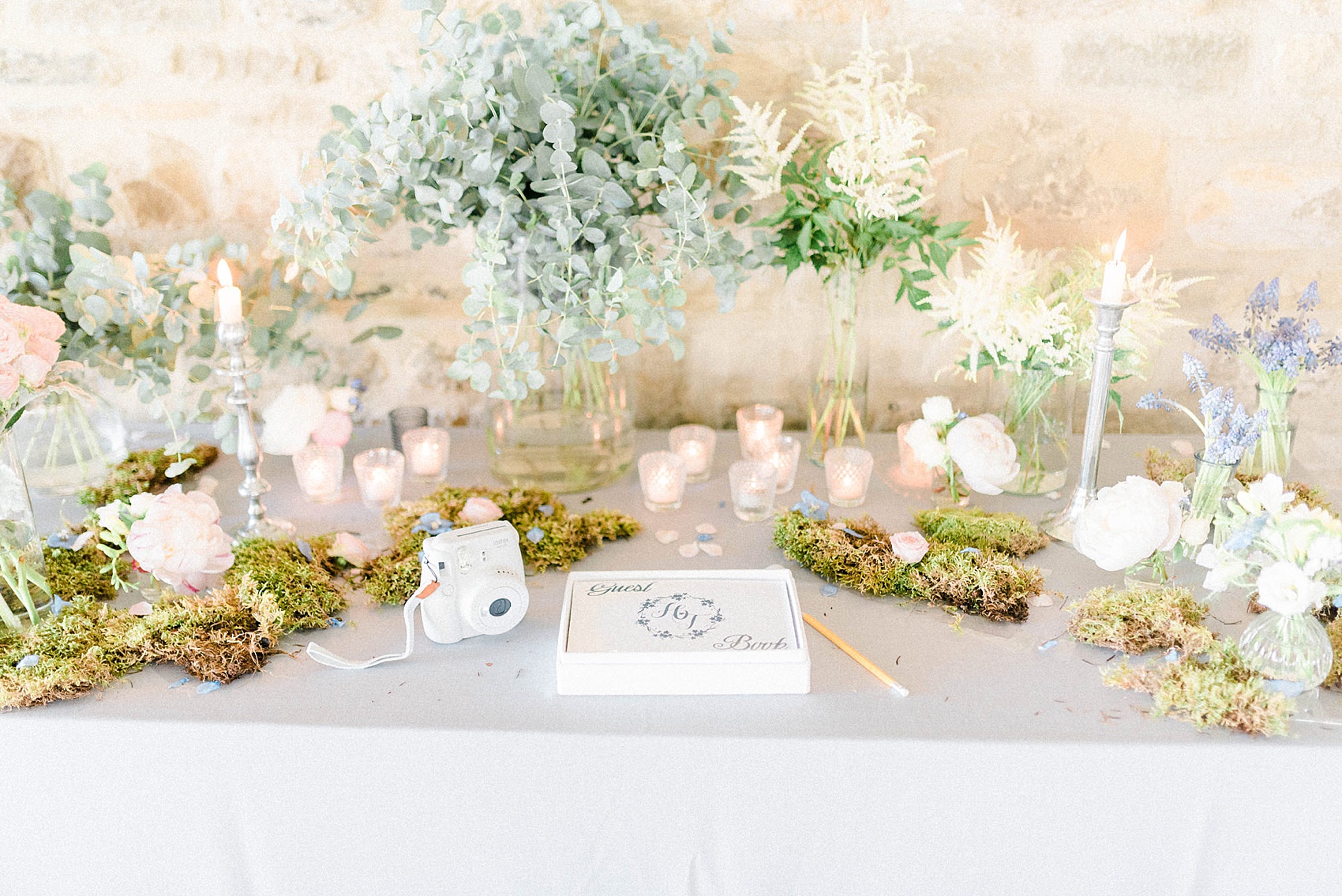  Pronovias modern dress Yorkshire wedding - A Pronovias Dress Embroidered with Forget-me-nots for an Italian Inspired, Flower-Filled Spring Wedding in Yorkshire