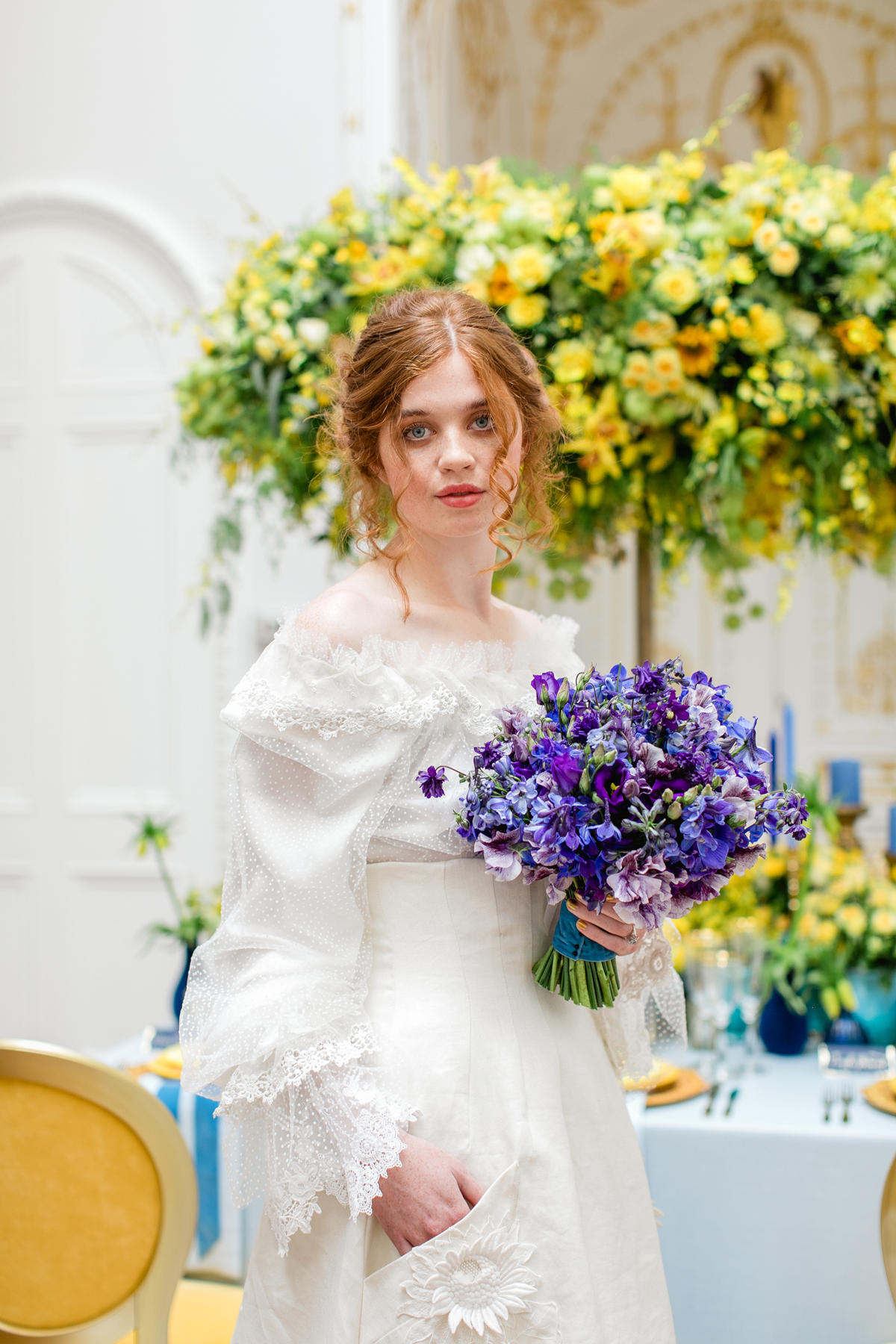  Opulent yellow wedding ideas Van Gogh inspired  - Opulent Yellow Wedding Editorial, Inspired by Vincent Van Gogh's Lucid Dreams, with Joanne Fleming and Elizabeth's Cake Emporium