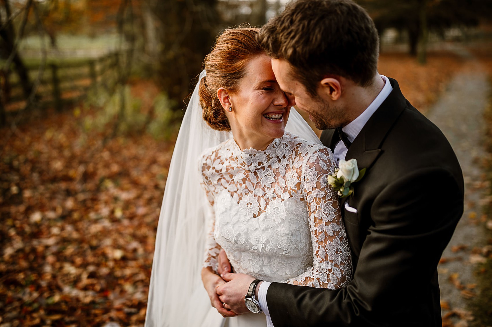 Long-sleeved Caroline Castigliano Dress for a Cosy, Candlelit, Country House + Black Tie Winter Wedding 9 34 Caroline Castigliano bride black tie wedding