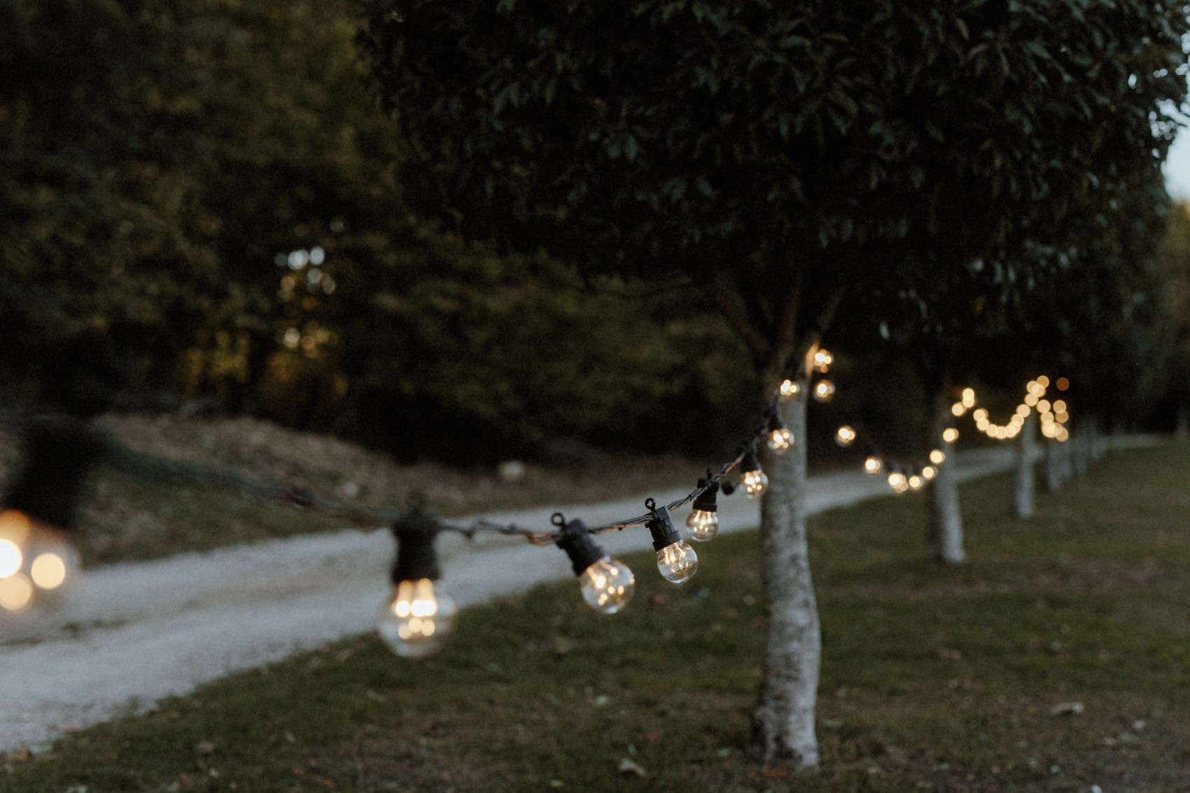  Halfpenny London bride Autumn marquee wedding - A Halfpenny London Dress + Hermione Harbutt Hairband for a Festoon Lights Marquee Wedding at the Family Home