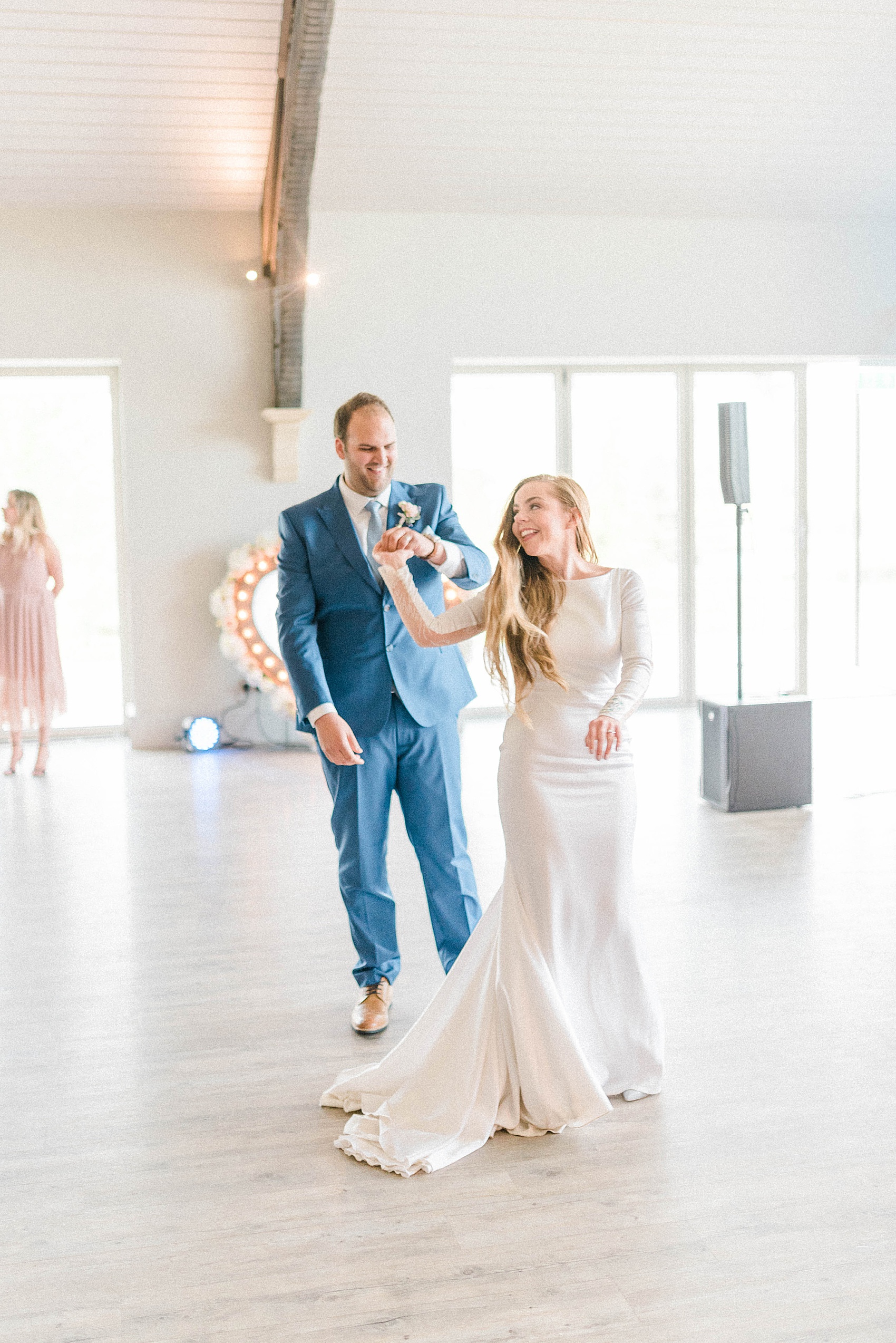  Pronovias modern dress Yorkshire wedding - A Pronovias Dress Embroidered with Forget-me-nots for an Italian Inspired, Flower-Filled Spring Wedding in Yorkshire