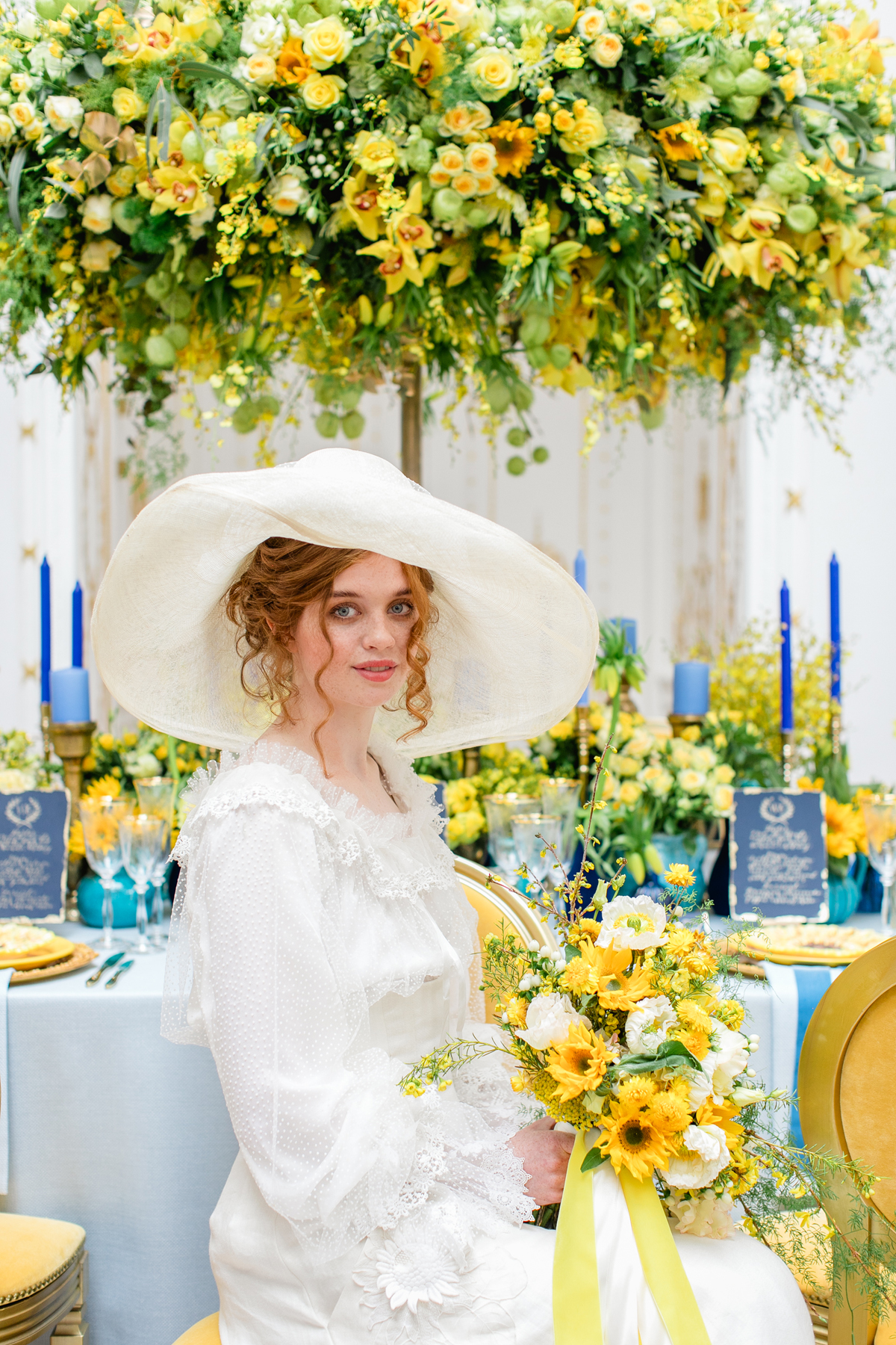  Opulent yellow wedding ideas Van Gogh inspired  - Opulent Yellow Wedding Editorial, Inspired by Vincent Van Gogh's Lucid Dreams, with Joanne Fleming and Elizabeth's Cake Emporium