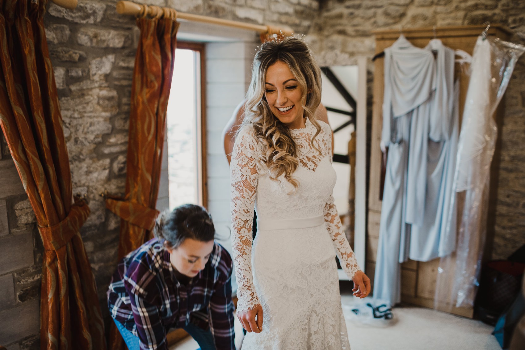 36 Romantic winter barn wedding