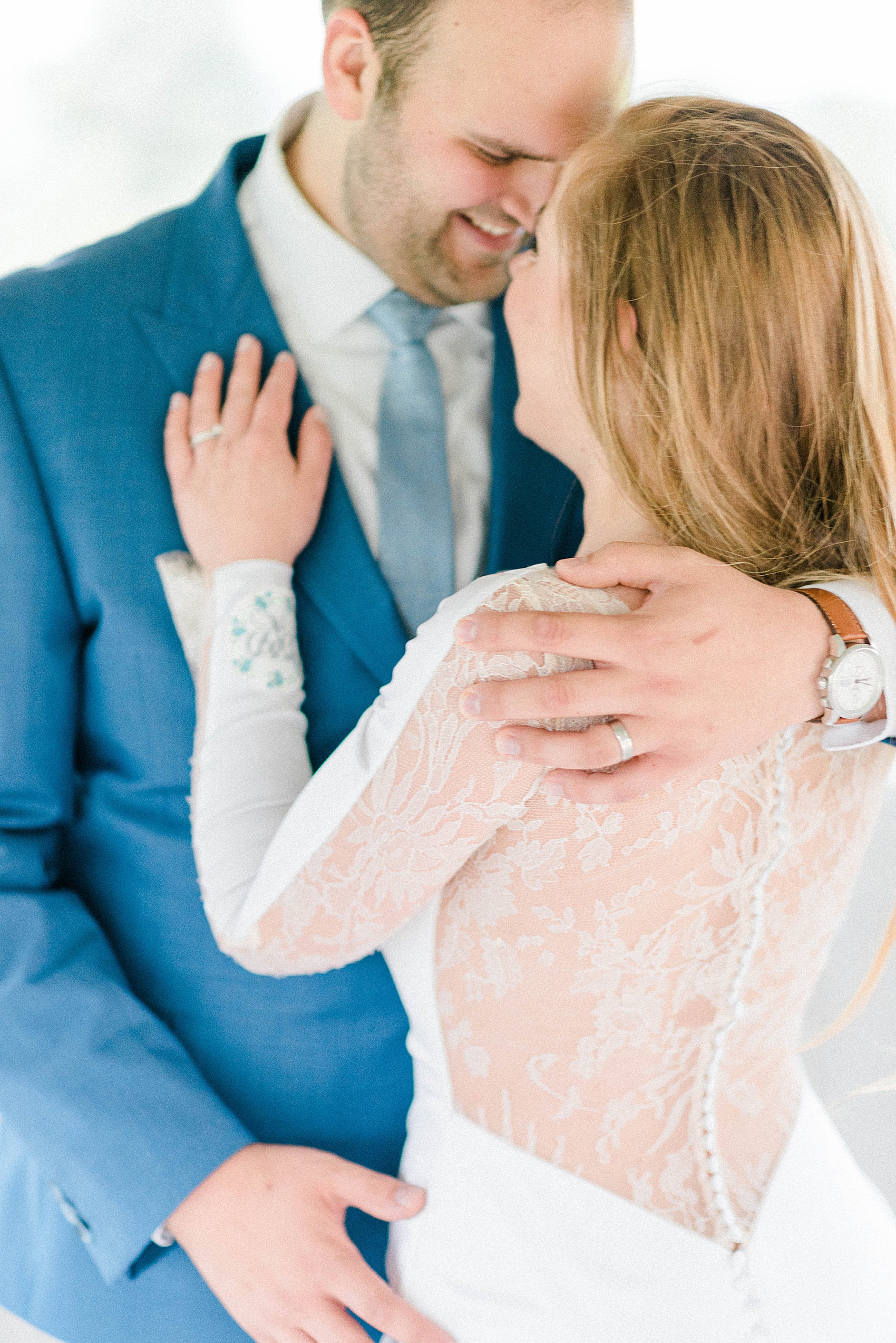  Pronovias modern dress Yorkshire wedding - A Pronovias Dress Embroidered with Forget-me-nots for an Italian Inspired, Flower-Filled Spring Wedding in Yorkshire