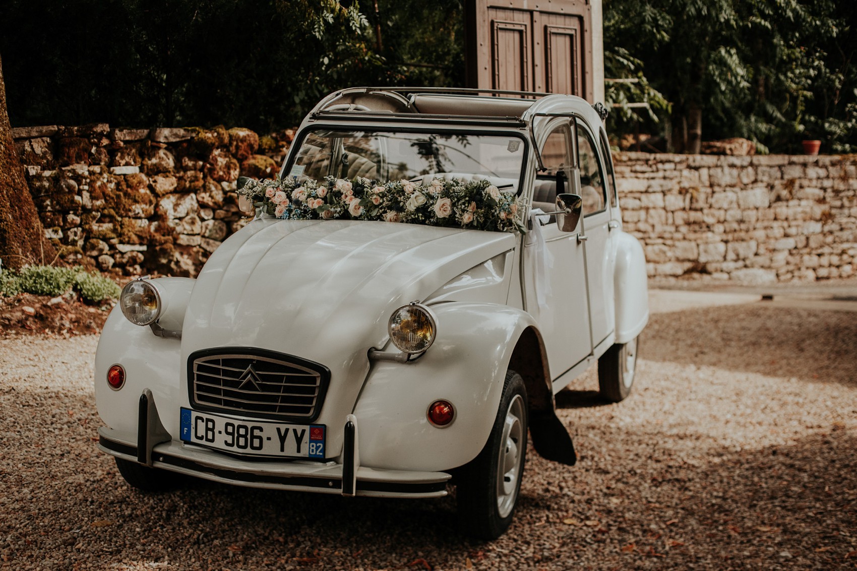  Caroline Castigliano bride French chateau wedding - A Caroline Castigliano Dress for a Timelessly Elegant + Romantic French Château Wedding