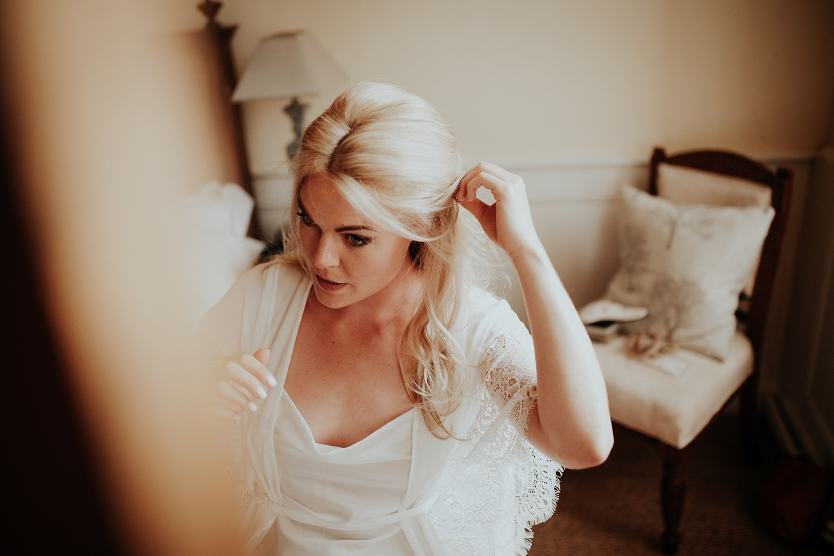  Caroline Castigliano bride French chateau wedding - A Caroline Castigliano Dress for a Timelessly Elegant + Romantic French Château Wedding