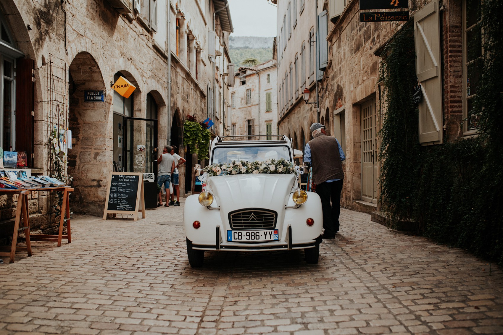  Caroline Castigliano bride French chateau wedding - A Caroline Castigliano Dress for a Timelessly Elegant + Romantic French Château Wedding