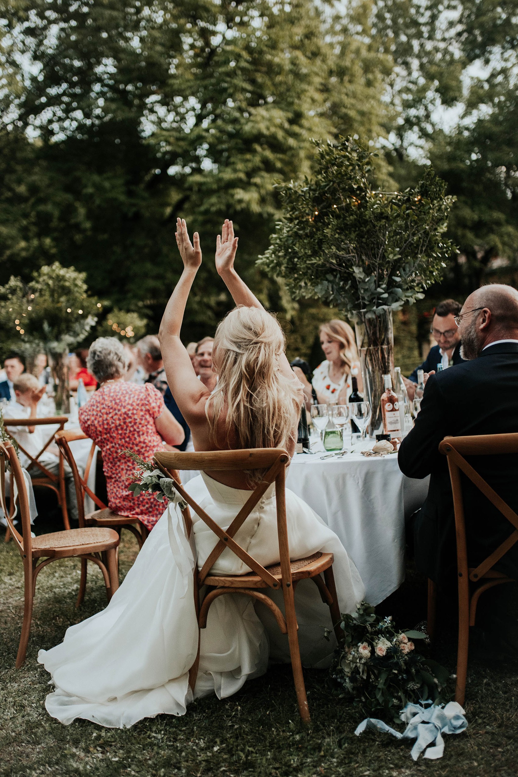  Caroline Castigliano bride French chateau wedding - A Caroline Castigliano Dress for a Timelessly Elegant + Romantic French Château Wedding