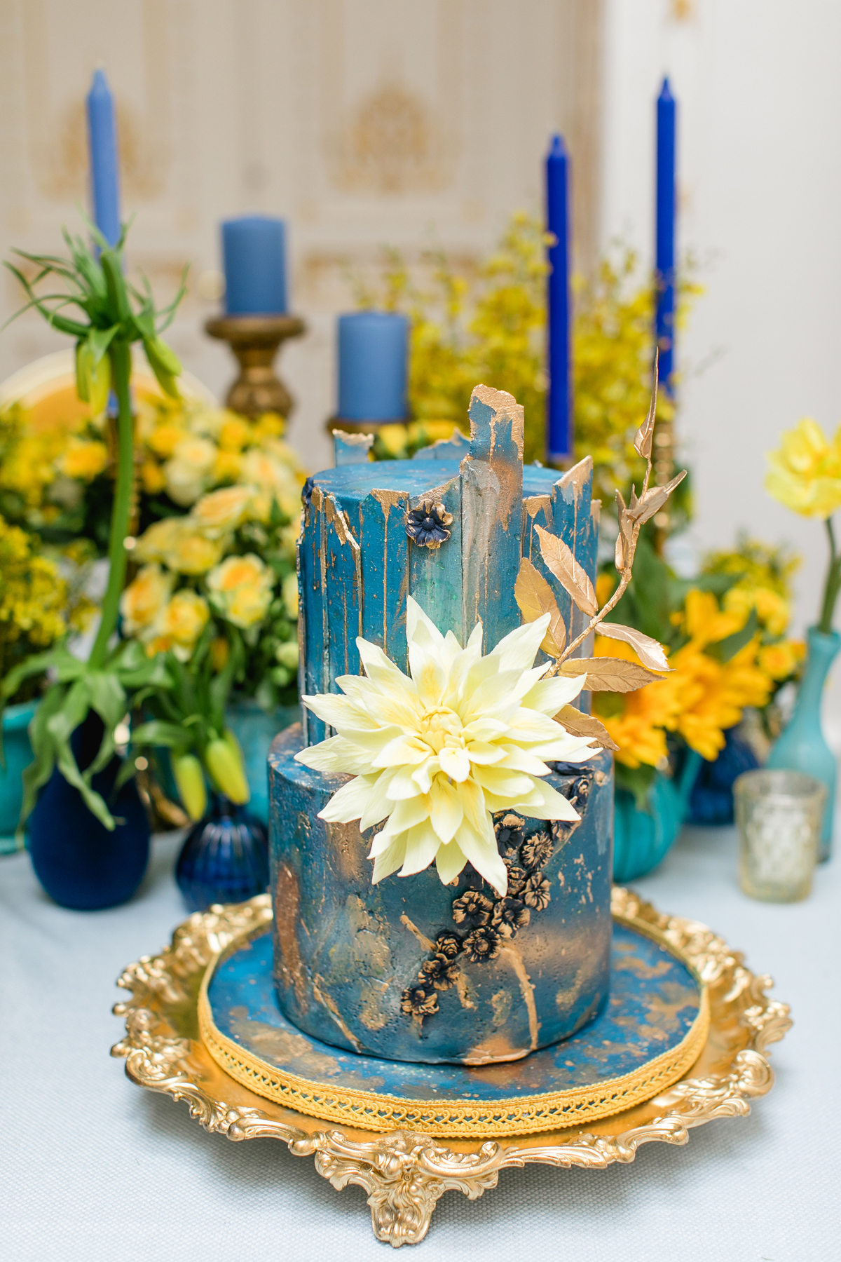  Opulent yellow wedding ideas Van Gogh inspired  - Opulent Yellow Wedding Editorial, Inspired by Vincent Van Gogh's Lucid Dreams, with Joanne Fleming and Elizabeth's Cake Emporium