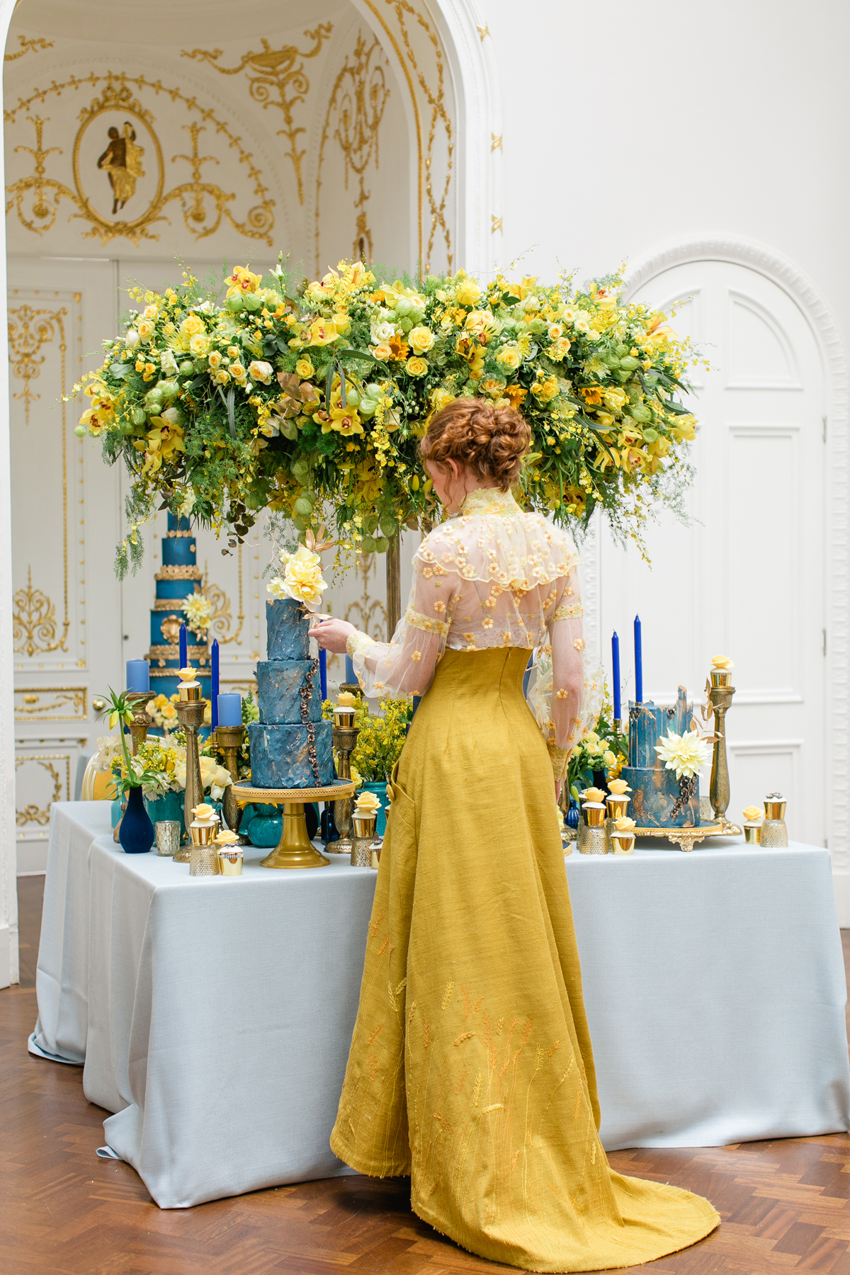  Opulent yellow wedding ideas Van Gogh inspired  - Opulent Yellow Wedding Editorial, Inspired by Vincent Van Gogh's Lucid Dreams, with Joanne Fleming and Elizabeth's Cake Emporium