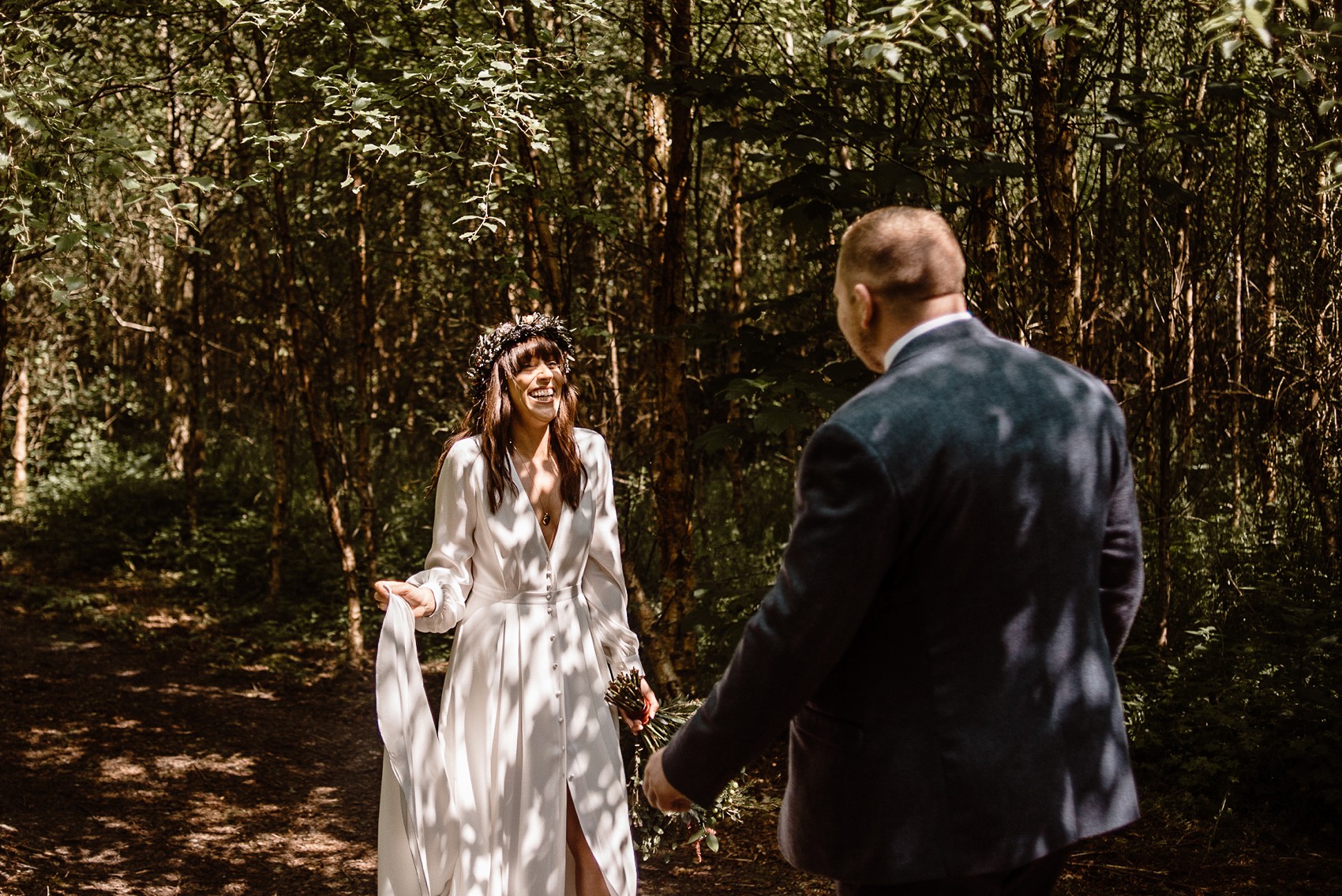 Alexandra Grecco bride Irish Forest Wedding  - A Bride in Alexandra Grecco, 1000 Papercranes and an Irish Forest Wedding