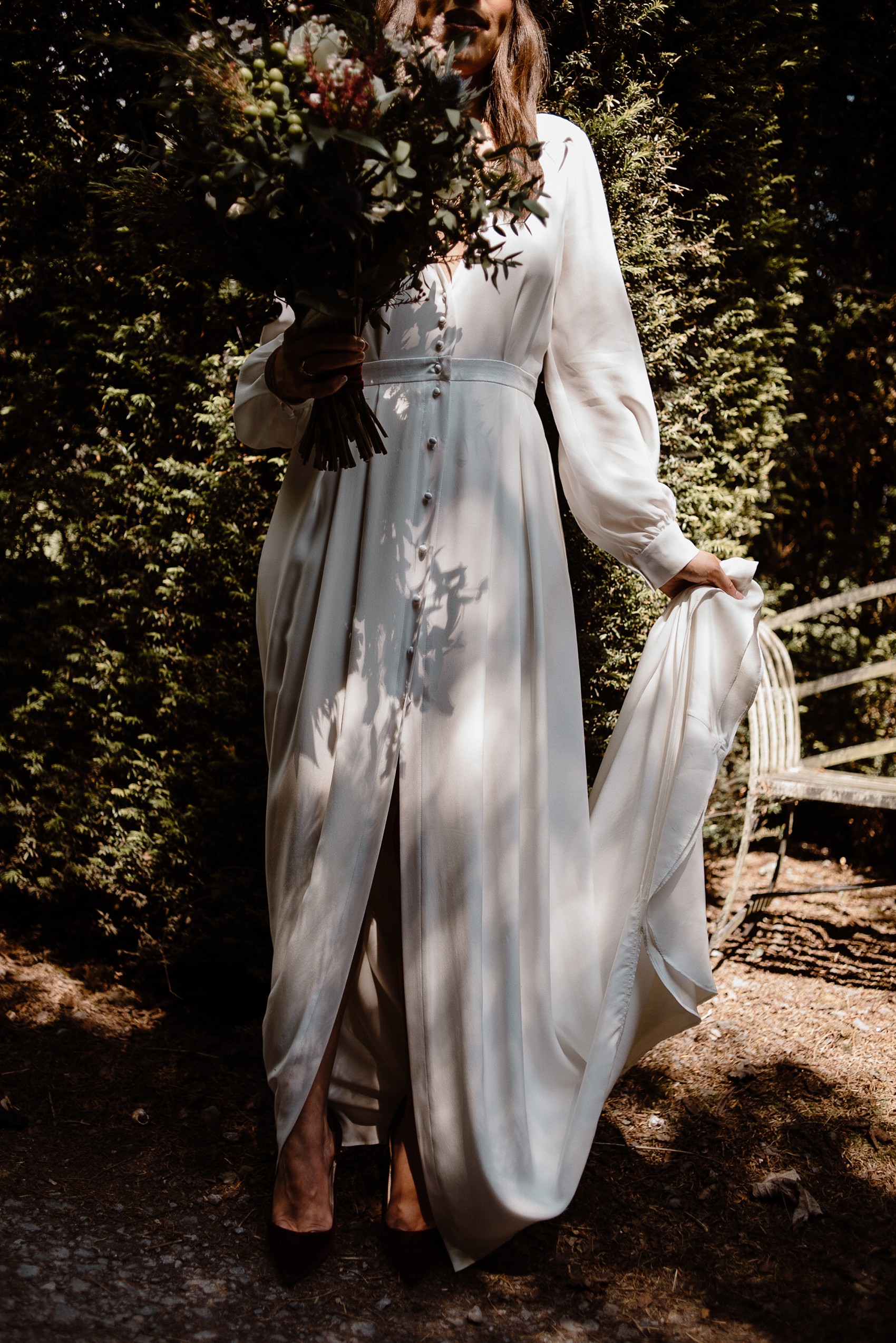 Alexandra Grecco bride Irish Forest Wedding  - A Bride in Alexandra Grecco, 1000 Papercranes and an Irish Forest Wedding