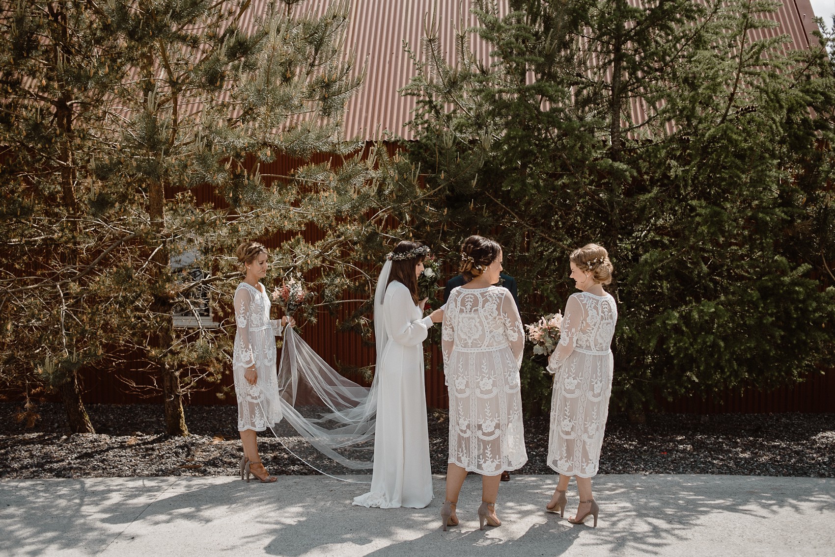 Alexandra Grecco bride Irish Forest Wedding  - A Bride in Alexandra Grecco, 1000 Papercranes and an Irish Forest Wedding