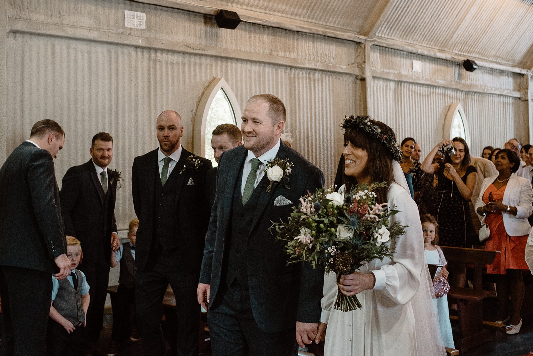 Alexandra Grecco bride Irish Forest Wedding  - A Bride in Alexandra Grecco, 1000 Papercranes and an Irish Forest Wedding