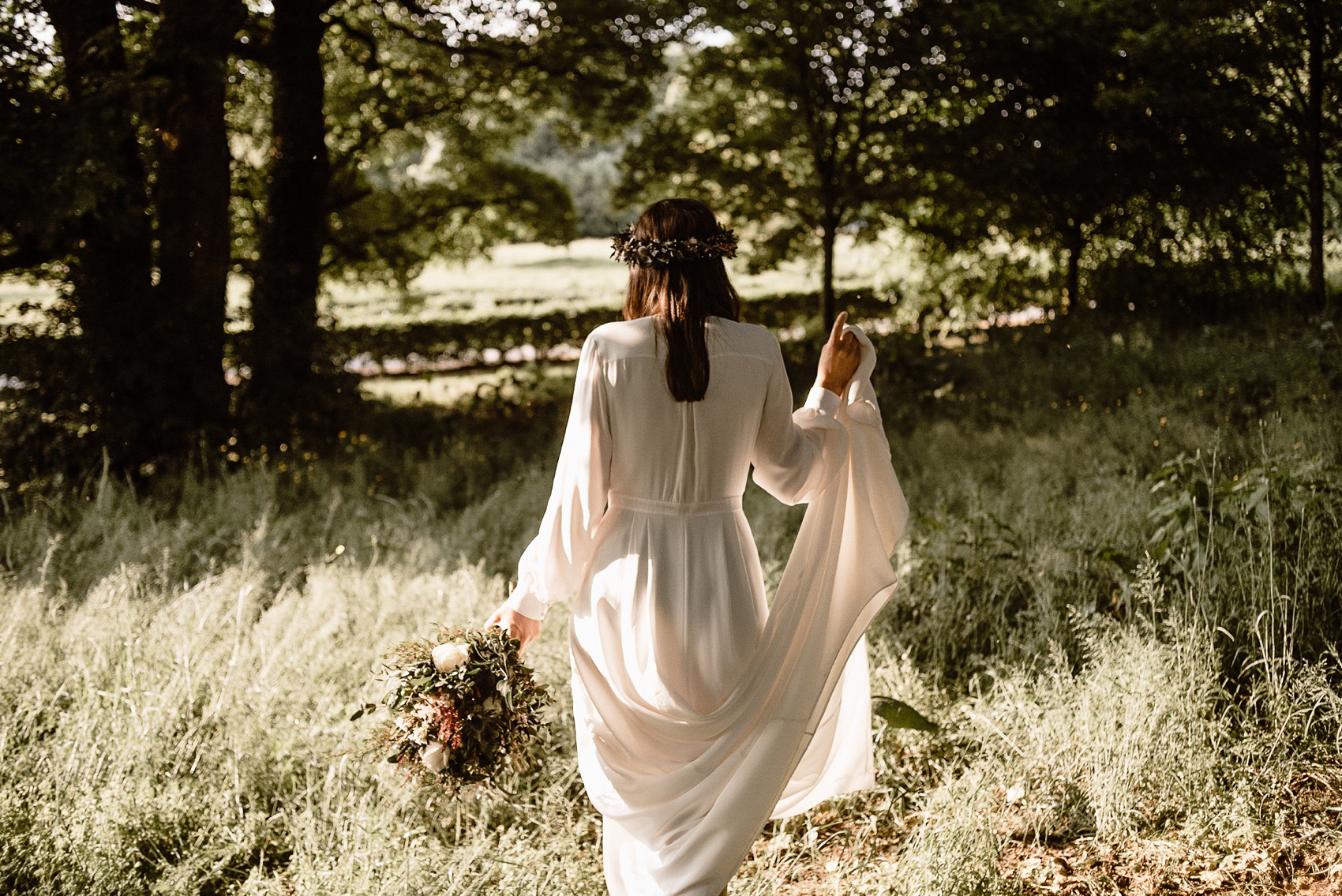 Alexandra Grecco bride Irish Forest Wedding  - A Bride in Alexandra Grecco, 1000 Papercranes and an Irish Forest Wedding