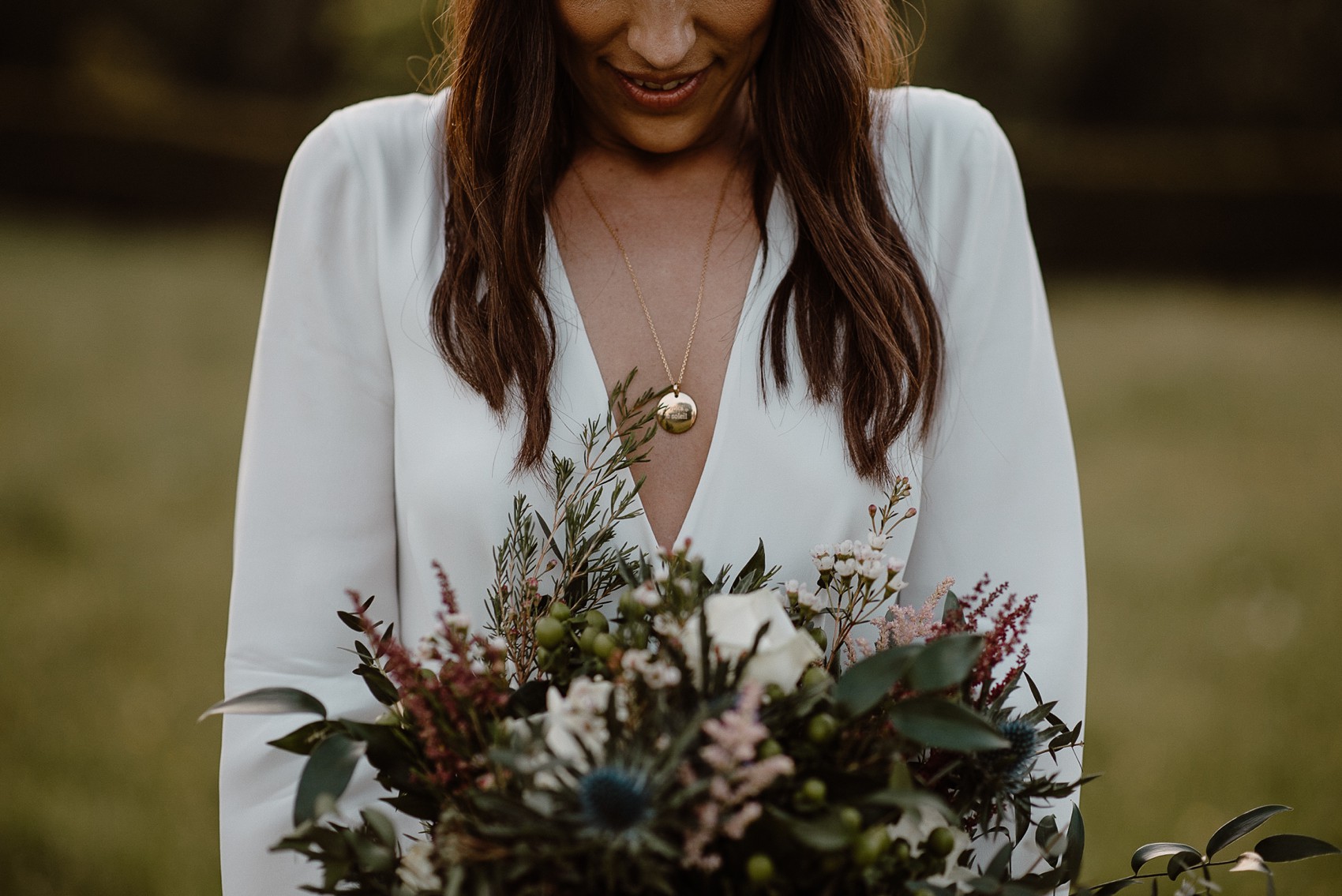 Alexandra Grecco bride Irish Forest Wedding  - A Bride in Alexandra Grecco, 1000 Papercranes and an Irish Forest Wedding