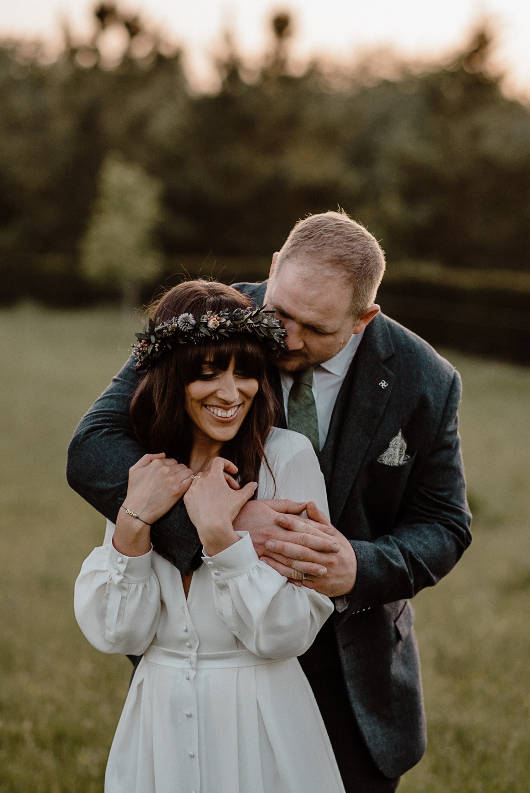 Alexandra Grecco bride Irish Forest Wedding  - A Bride in Alexandra Grecco, 1000 Papercranes and an Irish Forest Wedding