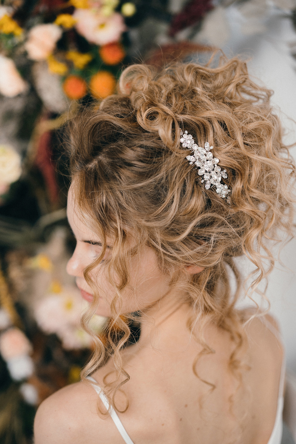 Curly haired bride Elsa by debbiecarlisle.com £125