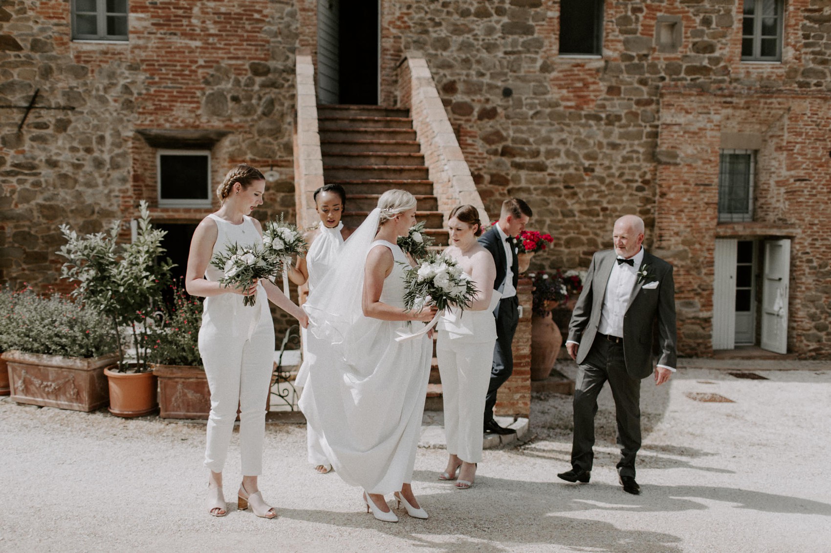 Jesus Peiro bride authentic Italian wedding 12 - Jesus Peiro Elegance for a Black Tie Italian Wedding In The Umbrian Hills Jesus Peiro bride authentic Italian wedding 12