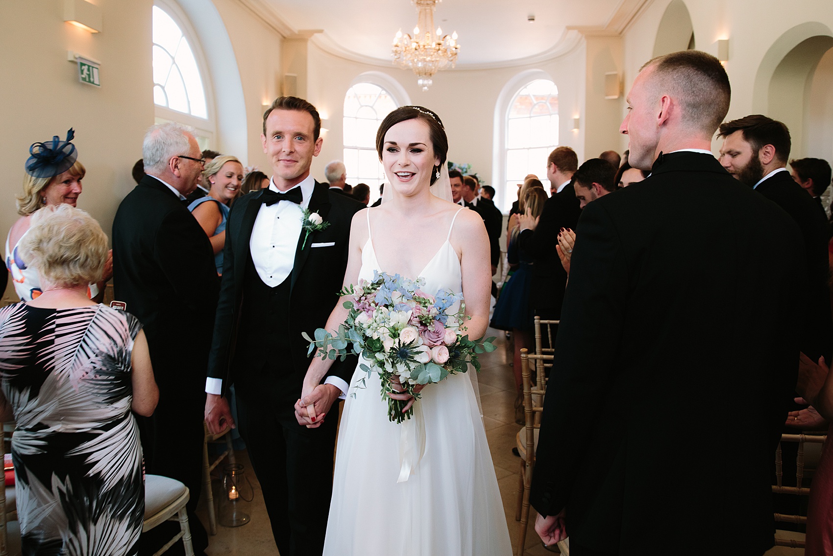 Sarah Sevens dress Iscoyd Park wedding  - A Sarah Sevens Gown for a Classy Black Tie Summer Wedding at Iscoyd Park Country Estate