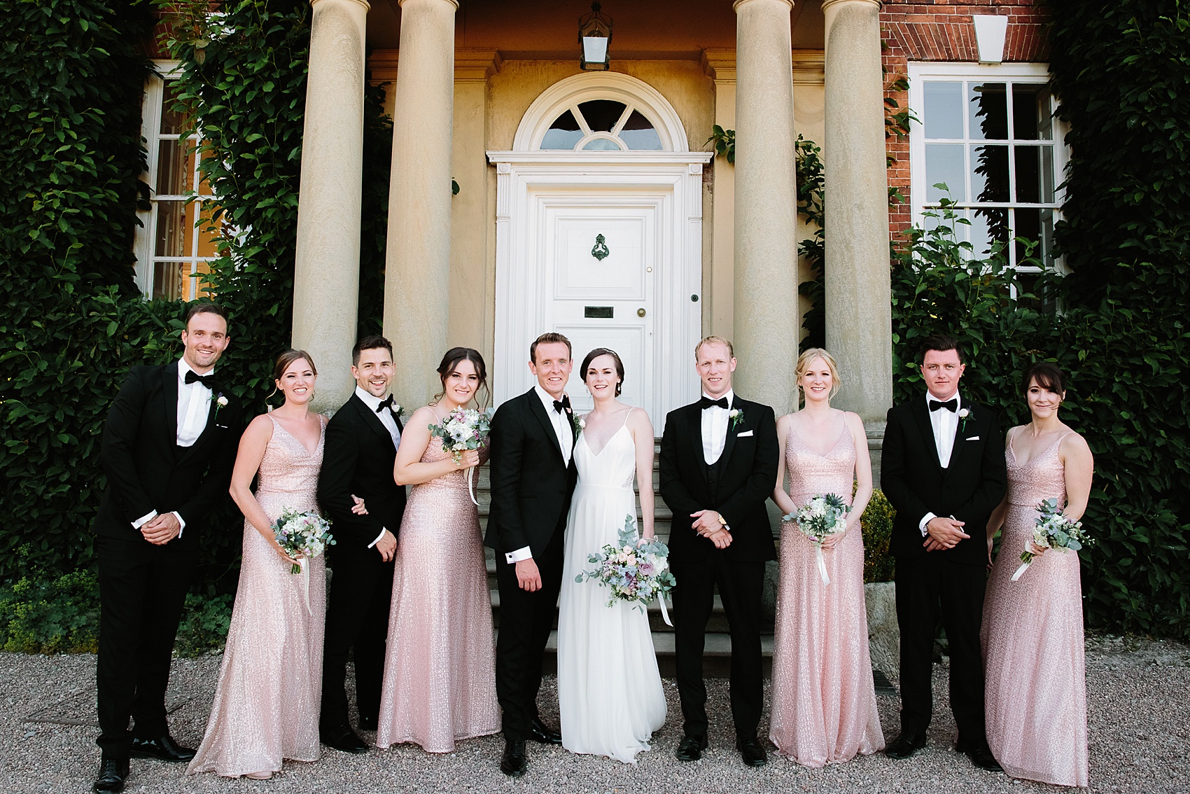 Sarah Sevens dress Iscoyd Park wedding  - A Sarah Sevens Gown for a Classy Black Tie Summer Wedding at Iscoyd Park Country Estate