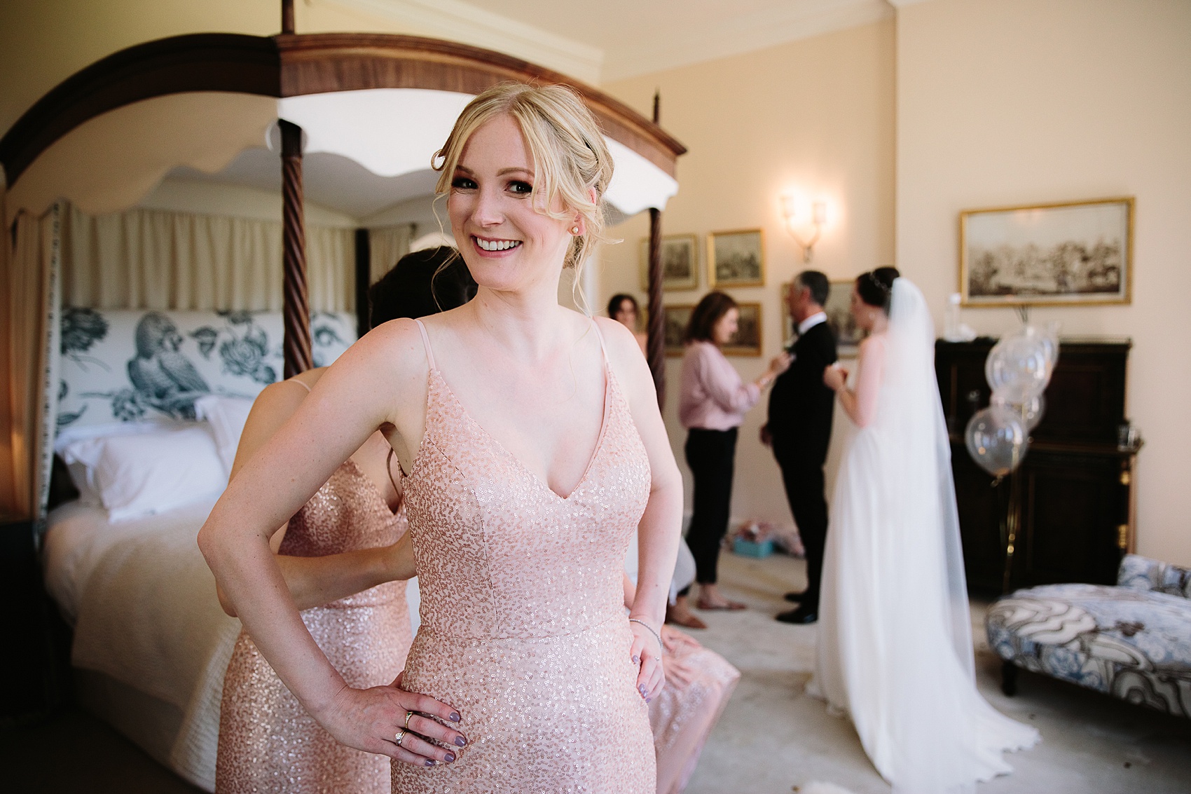 Sarah Sevens dress Iscoyd Park wedding  - A Sarah Sevens Gown for a Classy Black Tie Summer Wedding at Iscoyd Park Country Estate