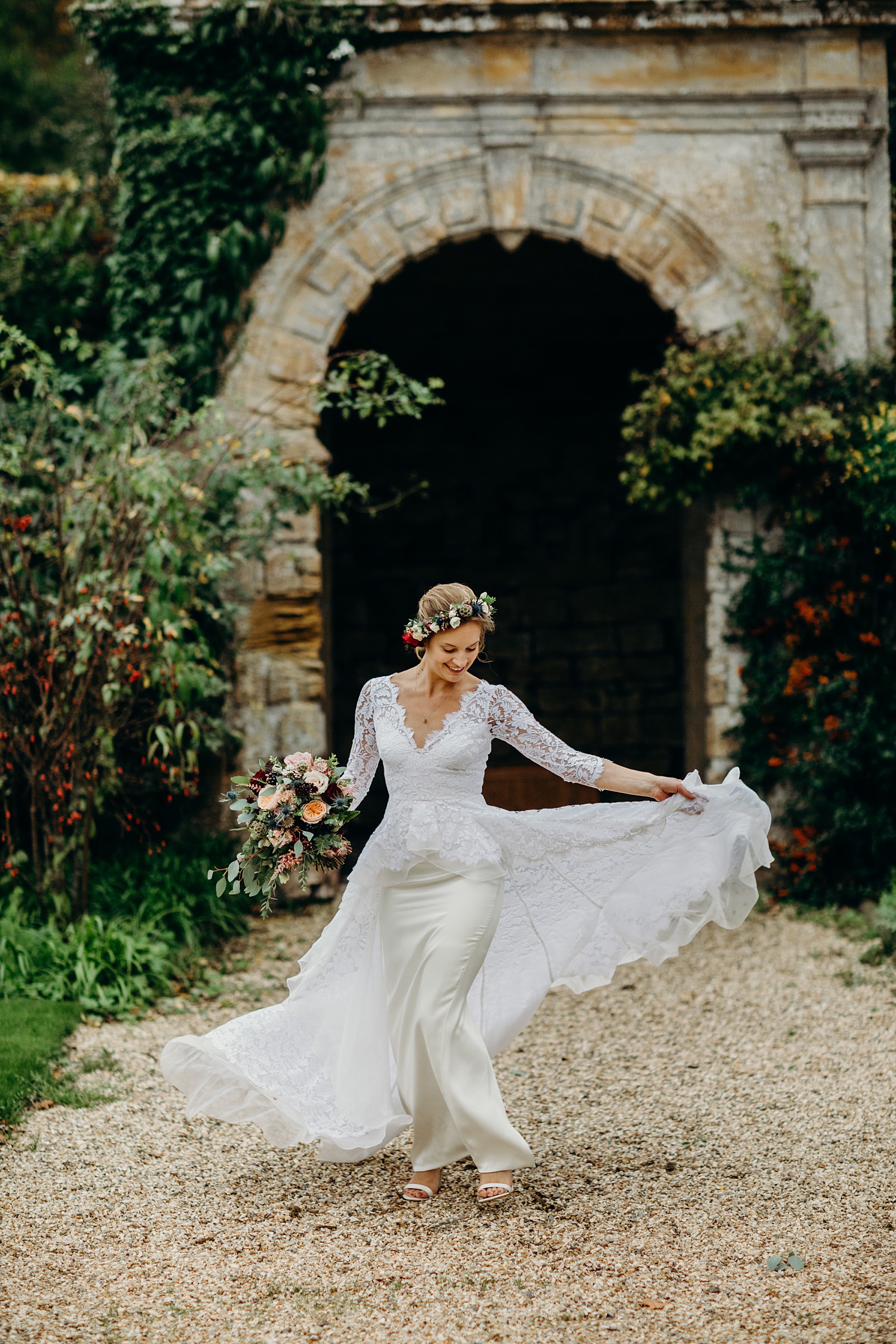 Temperley London bride Brympton House Somerset wedding  - A Temperley London Bride and her October Wedding at Brympton House in Somerset