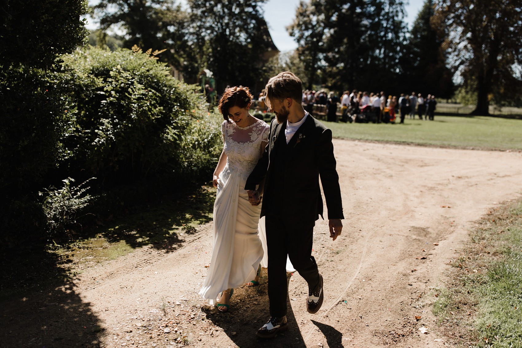 Temperley London bride French Chateau wedding  - A Temperley London Dress, Velvet, Tweed + Jewel Tones for a Joyful Chateau Wedding in South West France