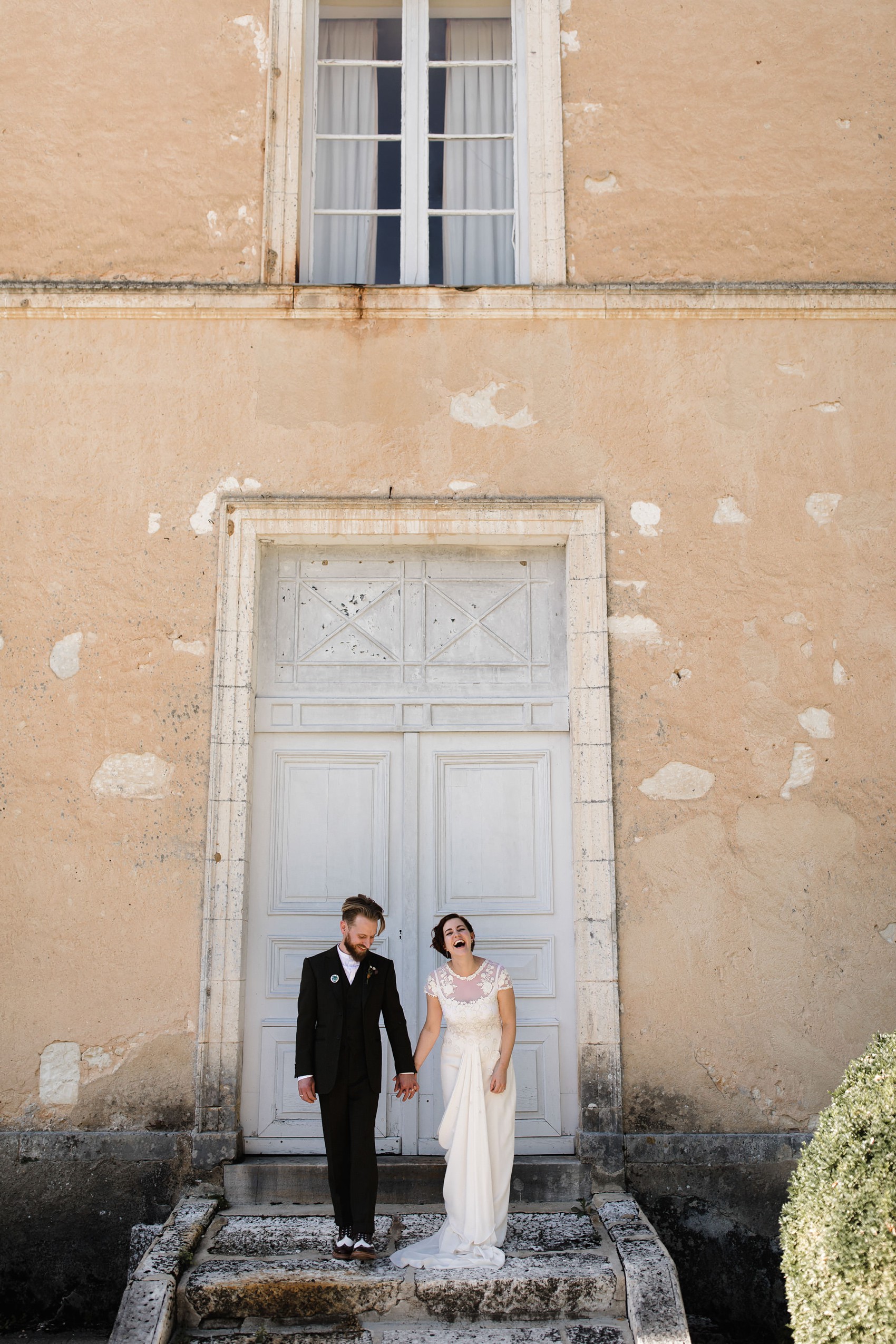 Temperley London bride French Chateau wedding  - A Temperley London Dress, Velvet, Tweed + Jewel Tones for a Joyful Chateau Wedding in South West France